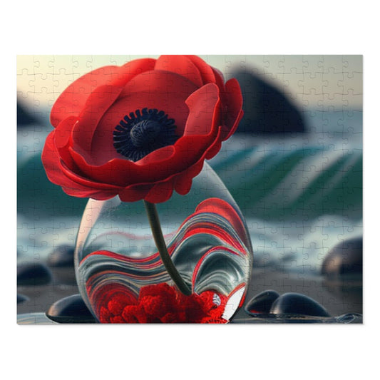 Jigsaw Puzzle (30, 110, 252, 500,1000-Piece) Red Anemone in a Vase 1