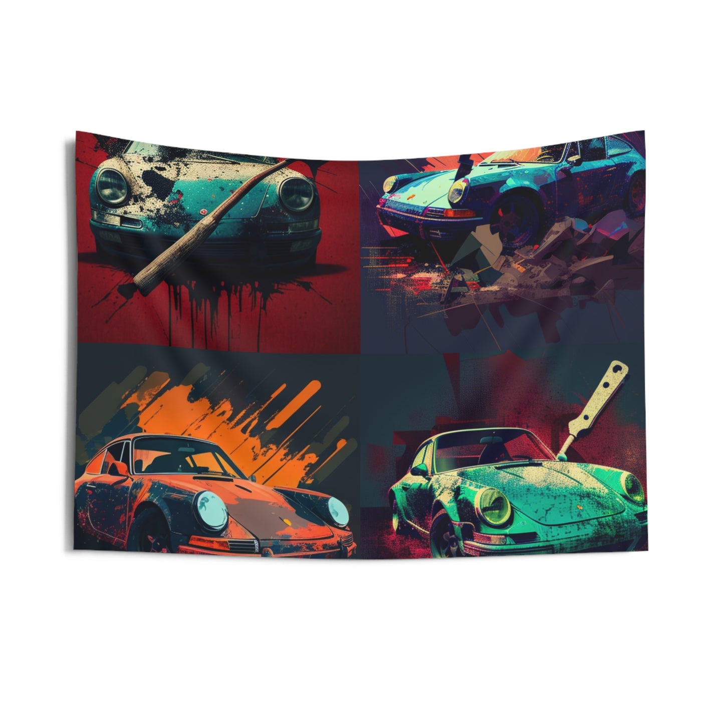 Indoor Wall Tapestries Porsche Abstract 5