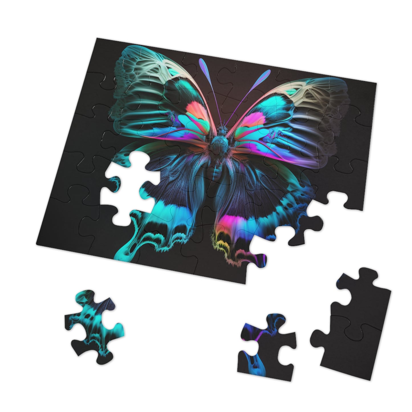 Jigsaw Puzzle (30, 110, 252, 500,1000-Piece) Raw Florescent Glow 1