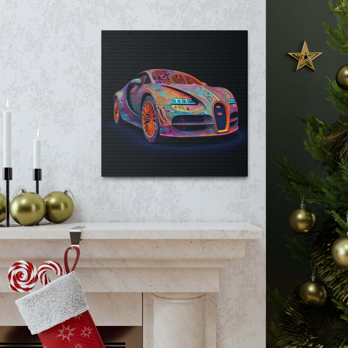 Canvas Gallery Wraps Bugatti Abstract Concept 1