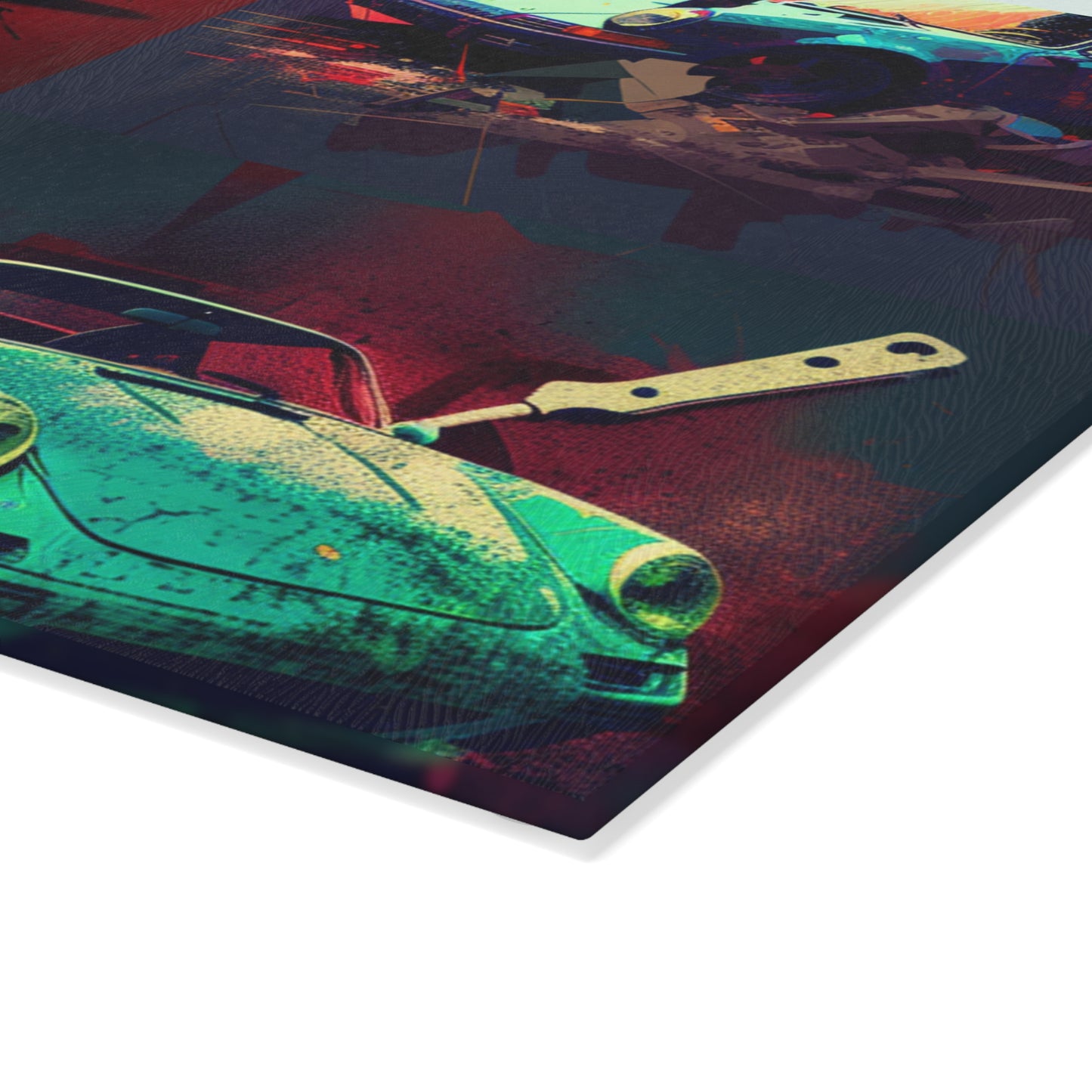 Glass Cutting Board Porsche Abstract 5