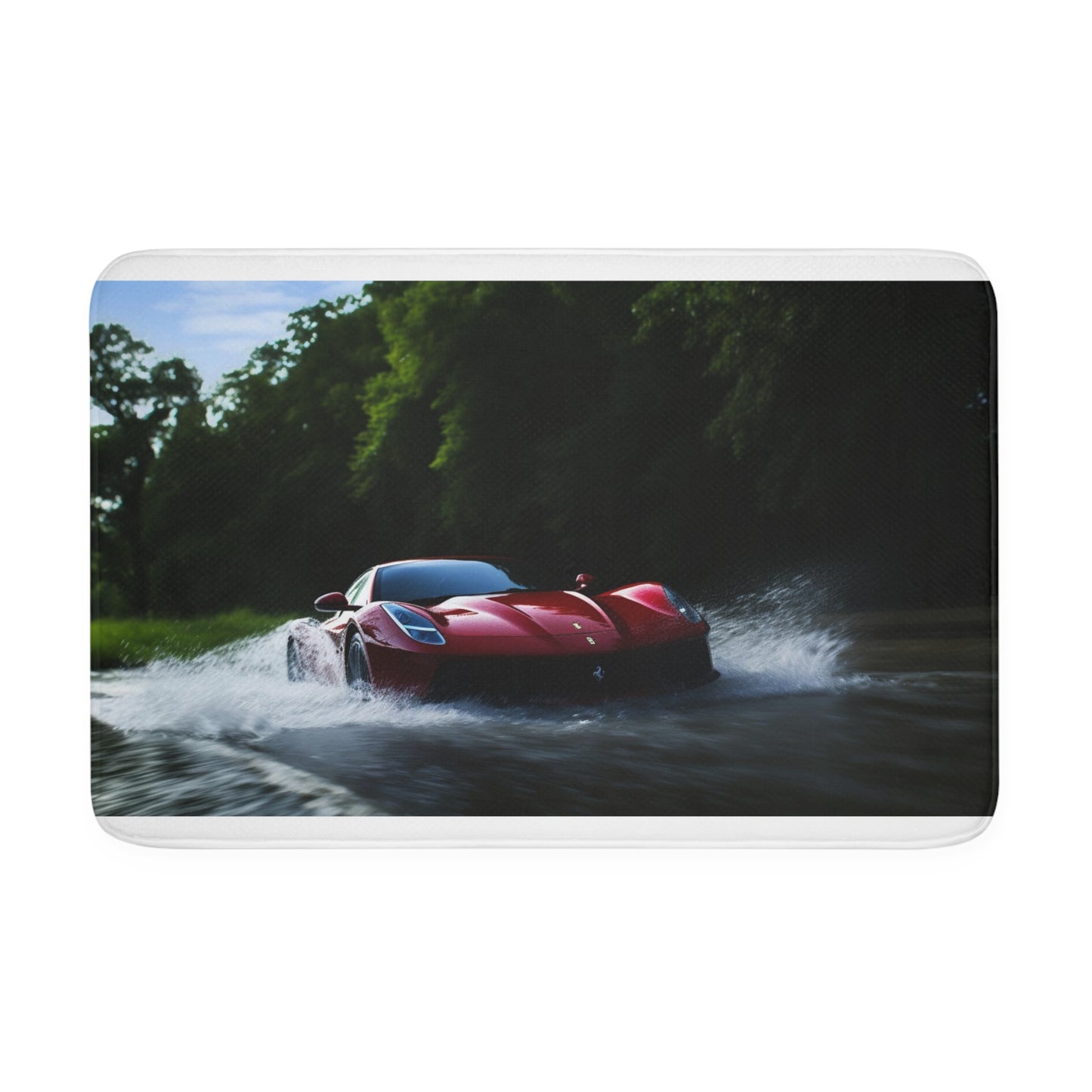 Memory Foam Bath Mat Water Ferrari Splash 1