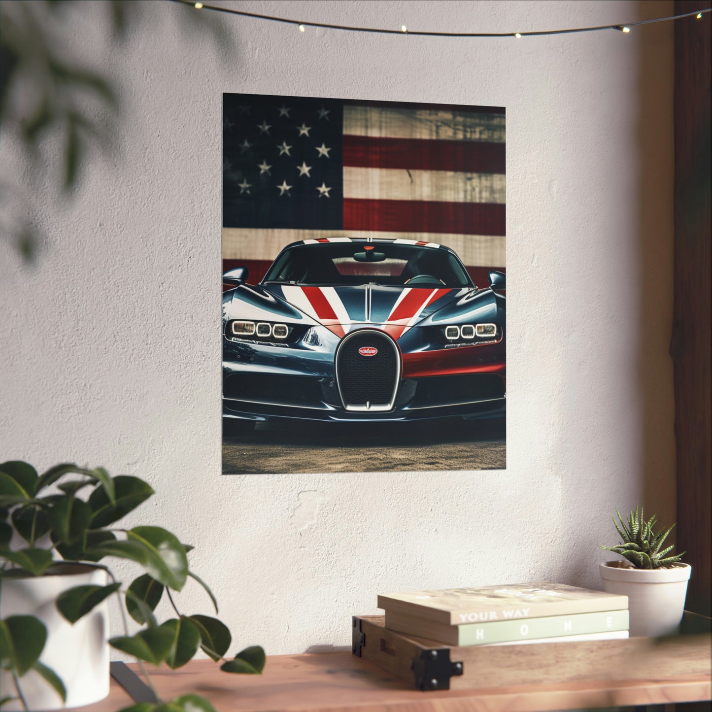 Premium Matte Vertical Posters Bugatti Flag 2