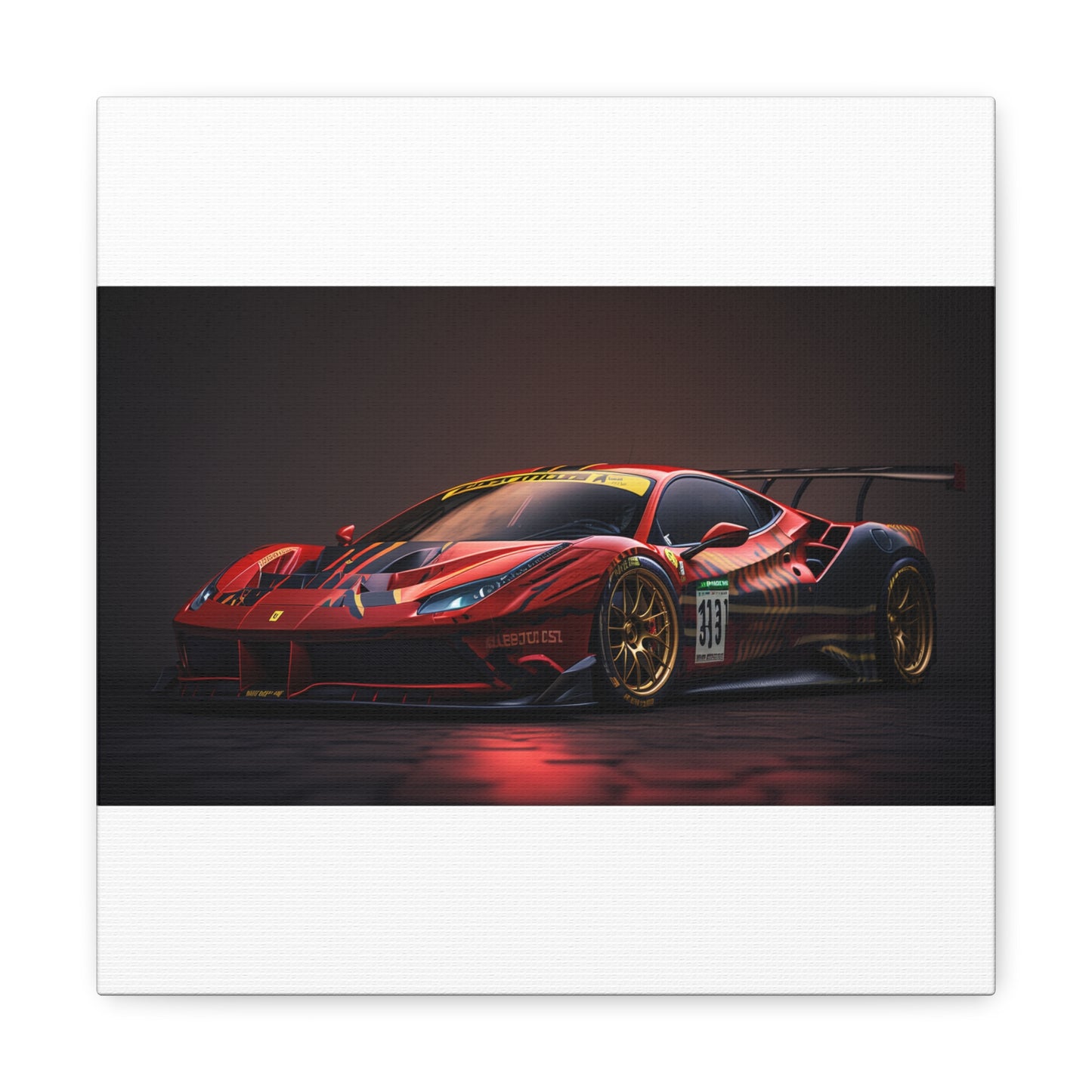 Canvas Gallery Wraps Ferrari Red 1