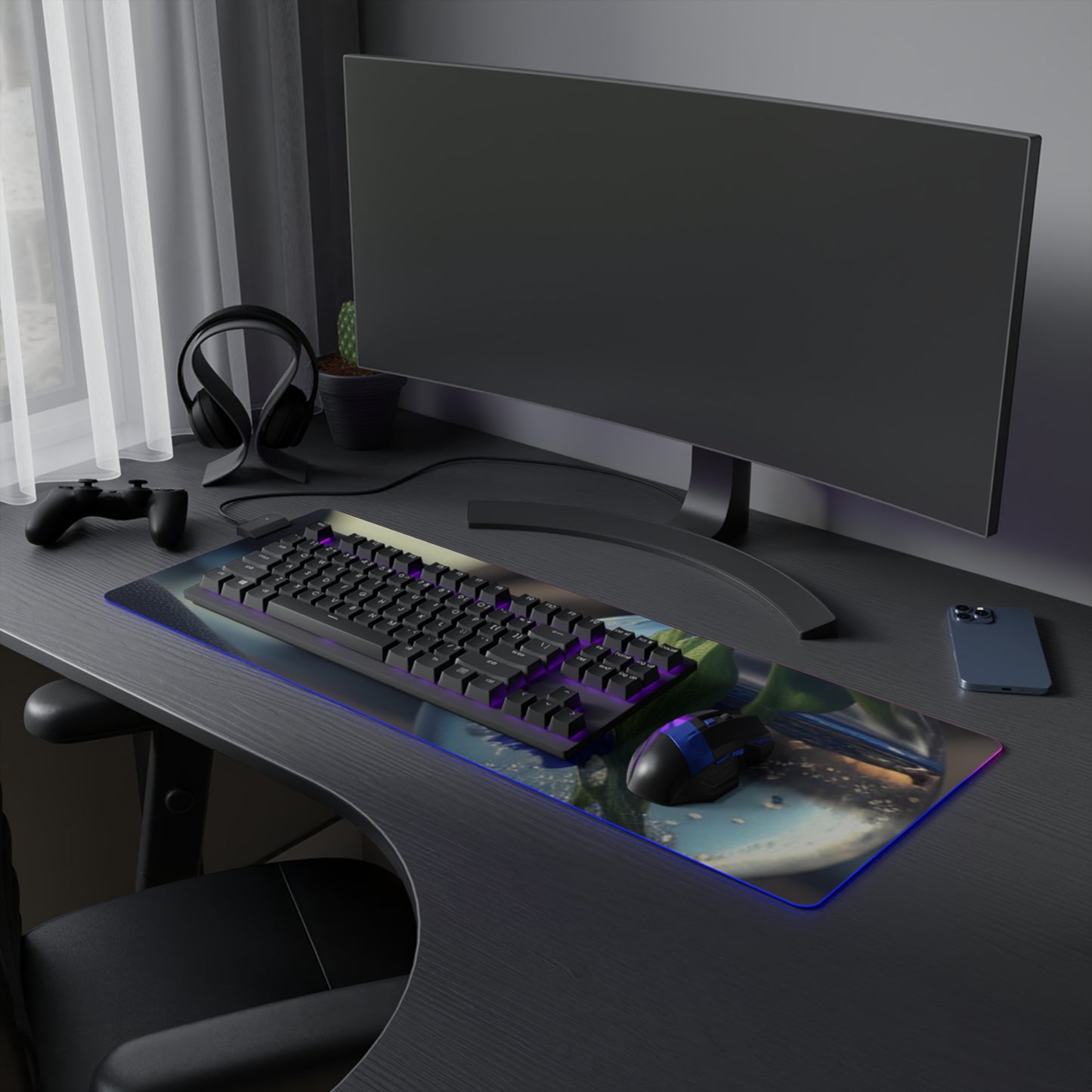 LED Gaming Mouse Pad The Bluebell 3