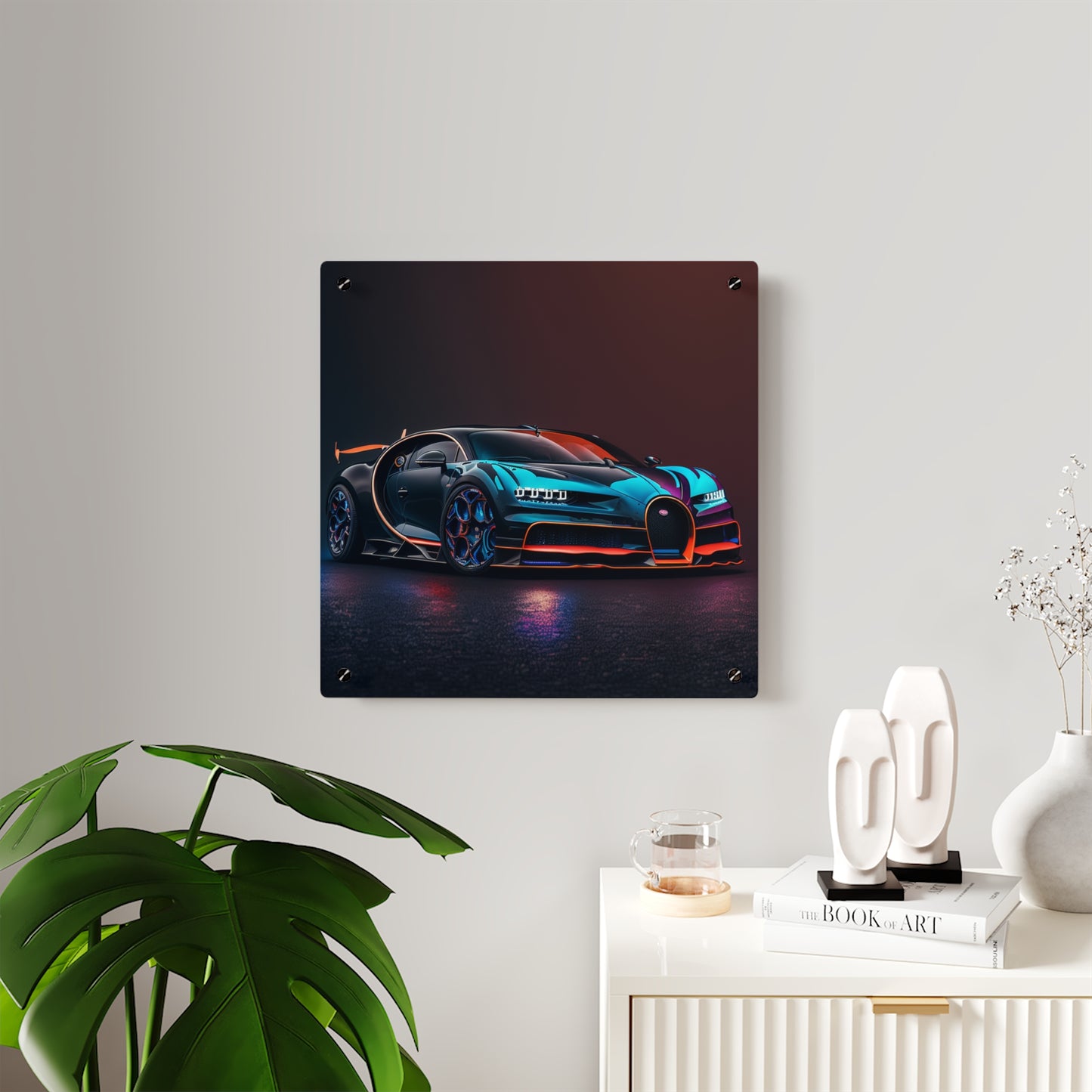 Acrylic Wall Art Panels Bugatti Chiron Super 1