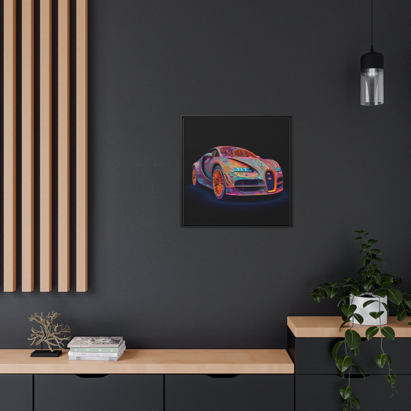 Gallery Canvas Wraps, Square Frame Bugatti Abstract Concept 1