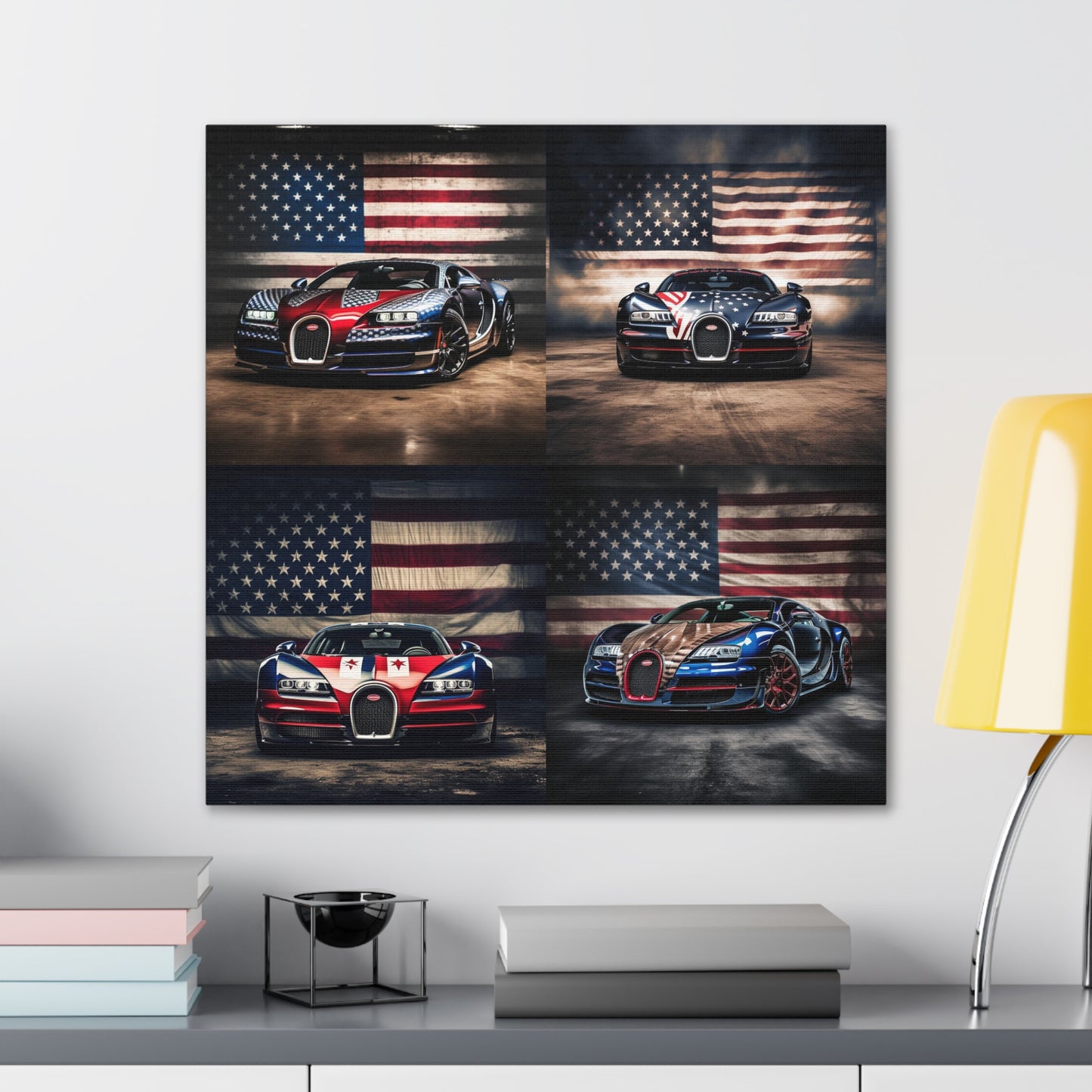 Canvas Gallery Wraps Bugatti American Flag 5