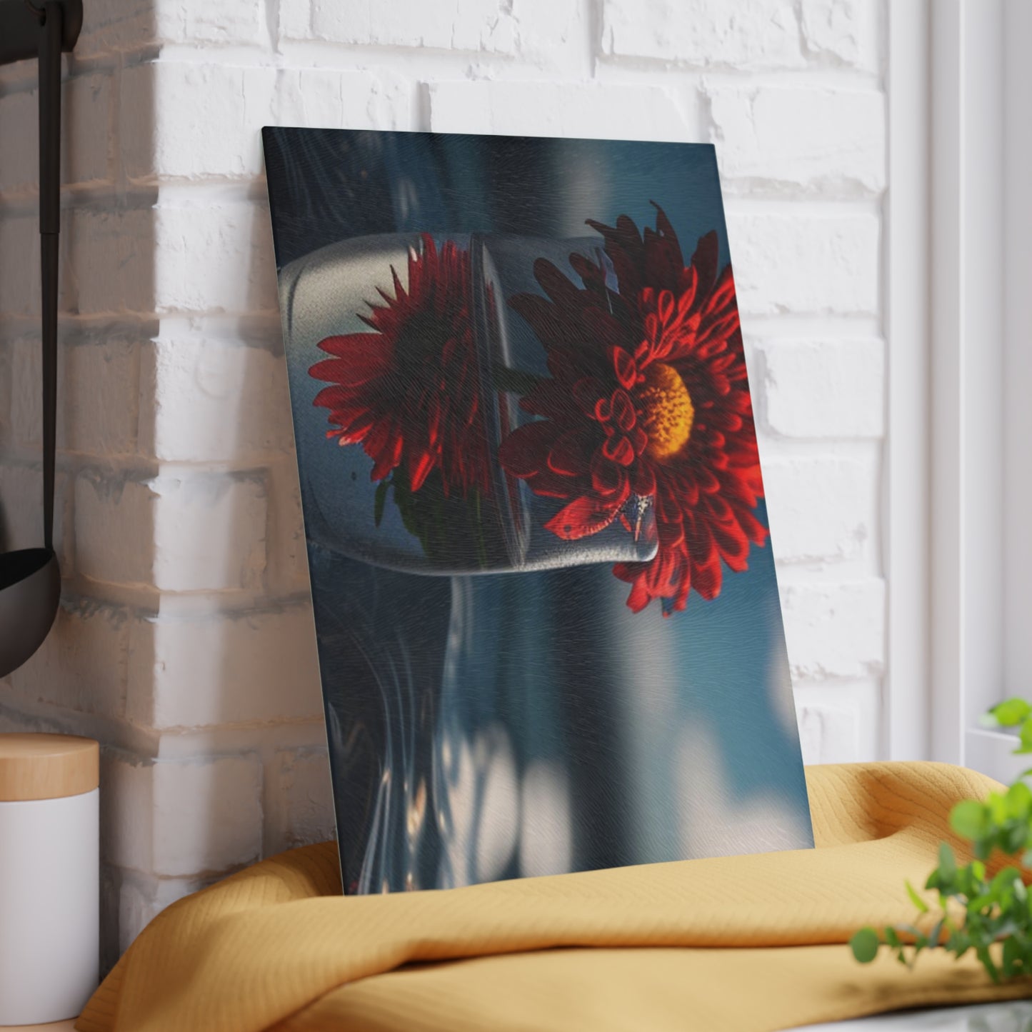 Glass Cutting Board Chrysanthemum 3