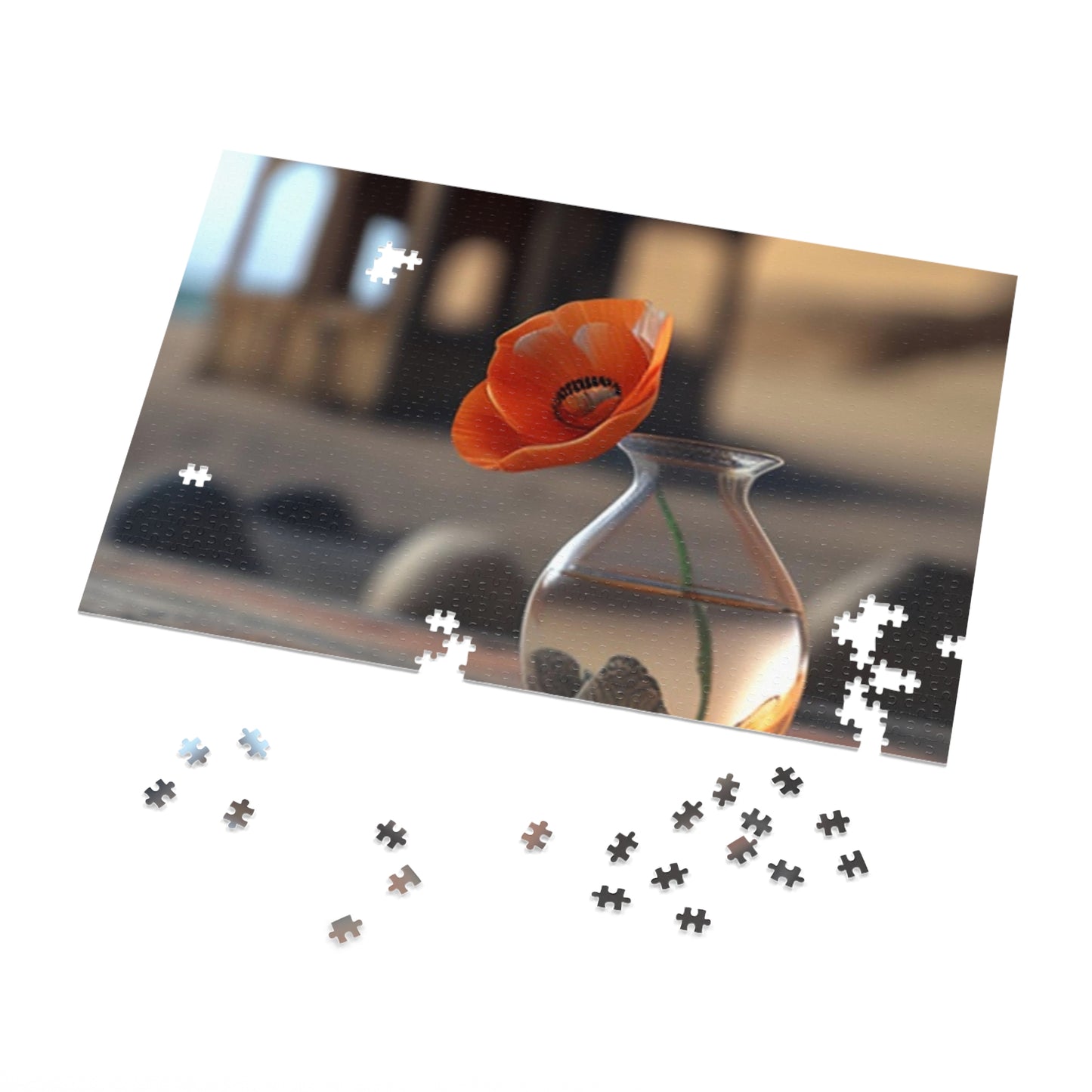 Jigsaw Puzzle (30, 110, 252, 500,1000-Piece) Poppy in a Glass Vase 1