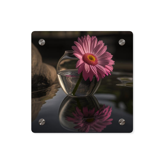 Acrylic Wall Art Panels Pink Daisy 2