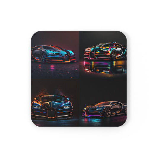 Corkwood Coaster Set Bugatti Chiron Super 5
