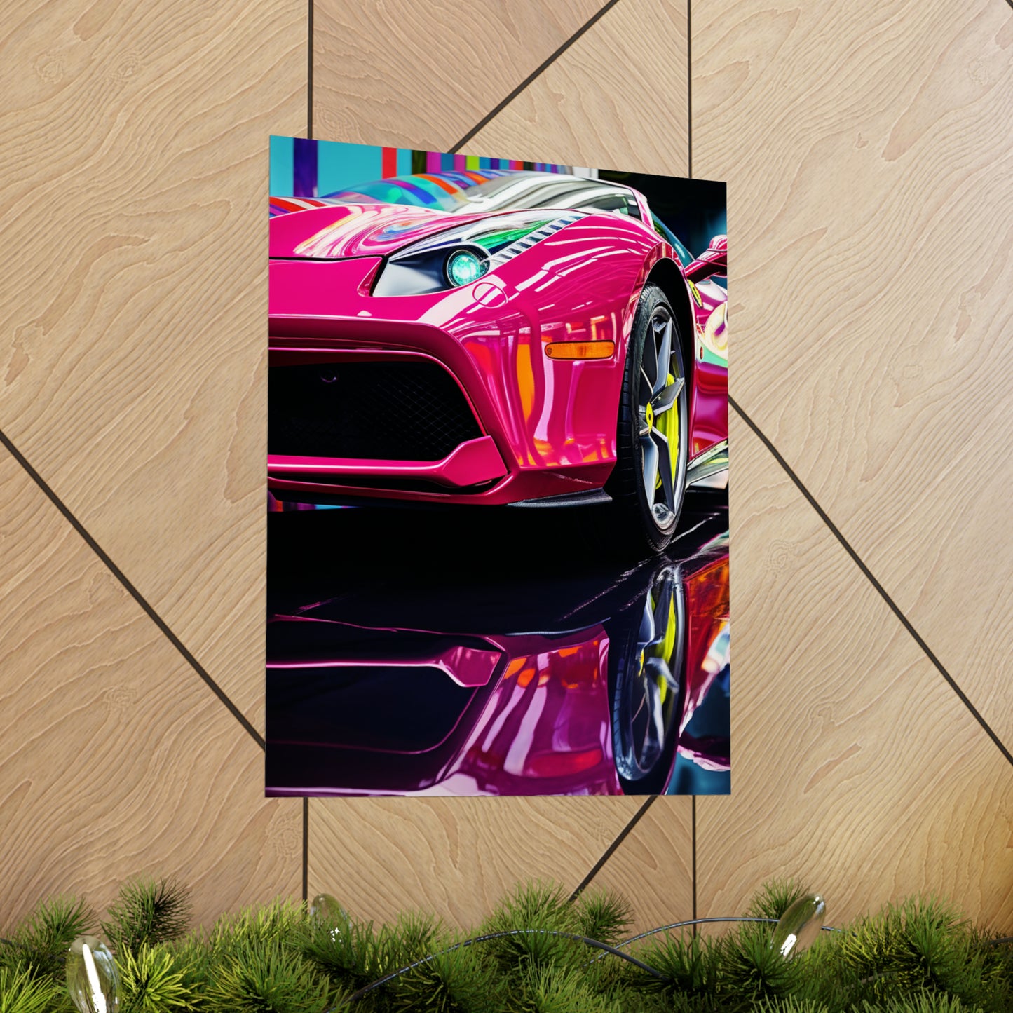 Premium Matte Vertical Posters Ferrari Flair Macro 2