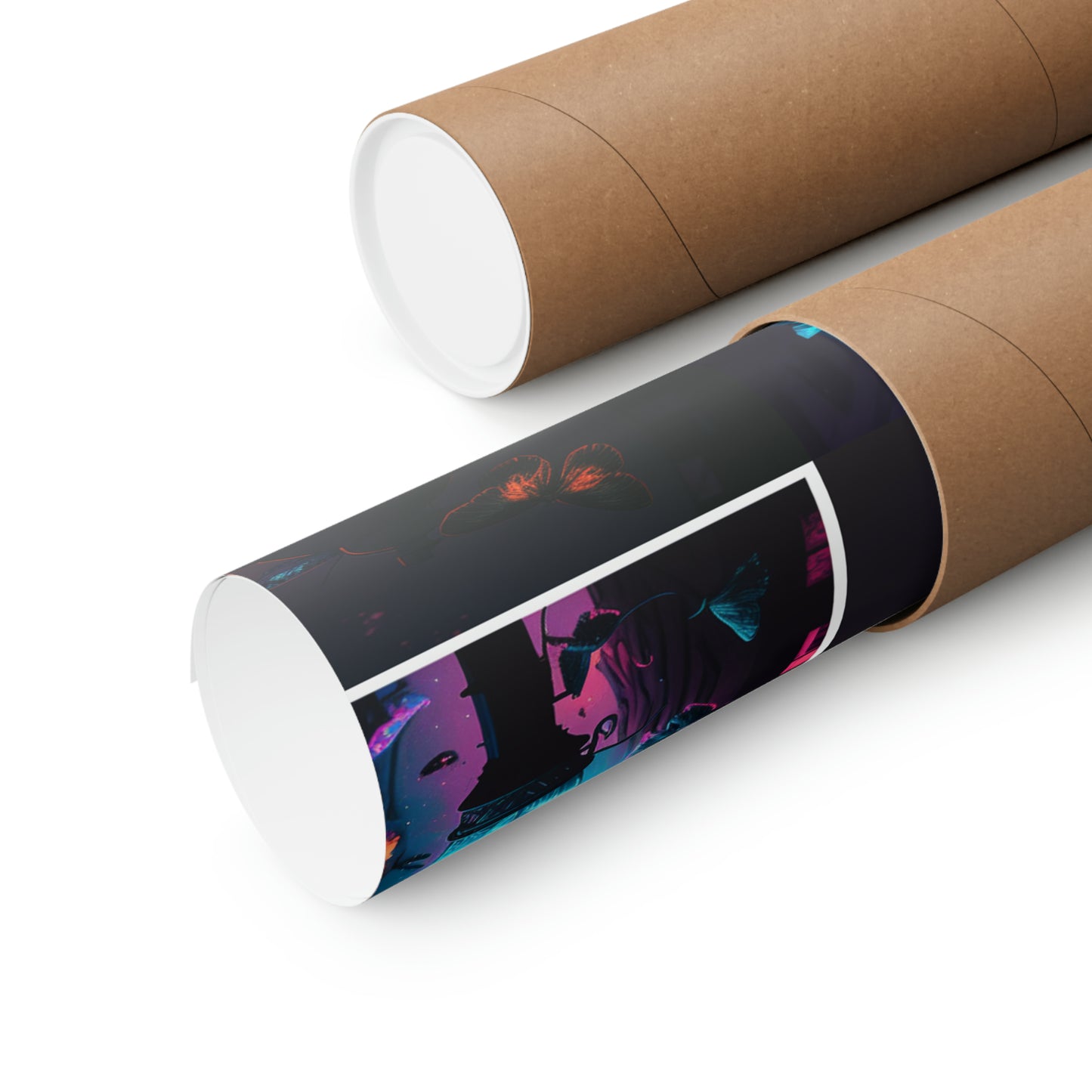 Premium Matte Vertical Posters Street Light Butterfly 5