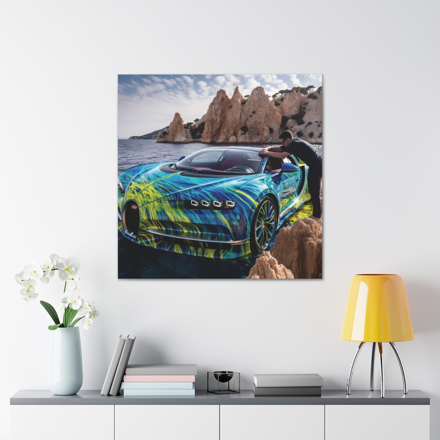 Canvas Gallery Wraps Bugatti Water 1