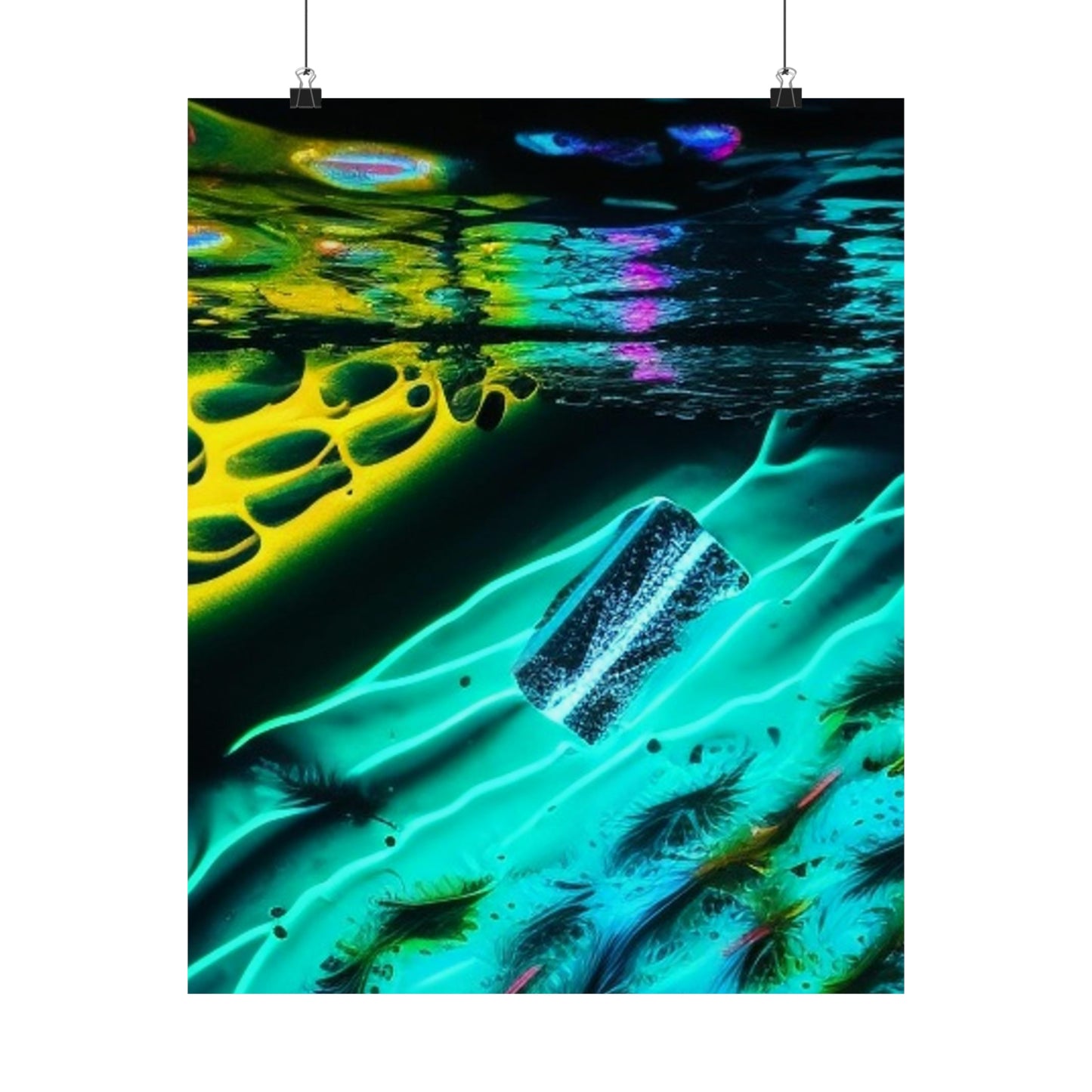 Premium Matte Vertical Posters Florescent Glow 2