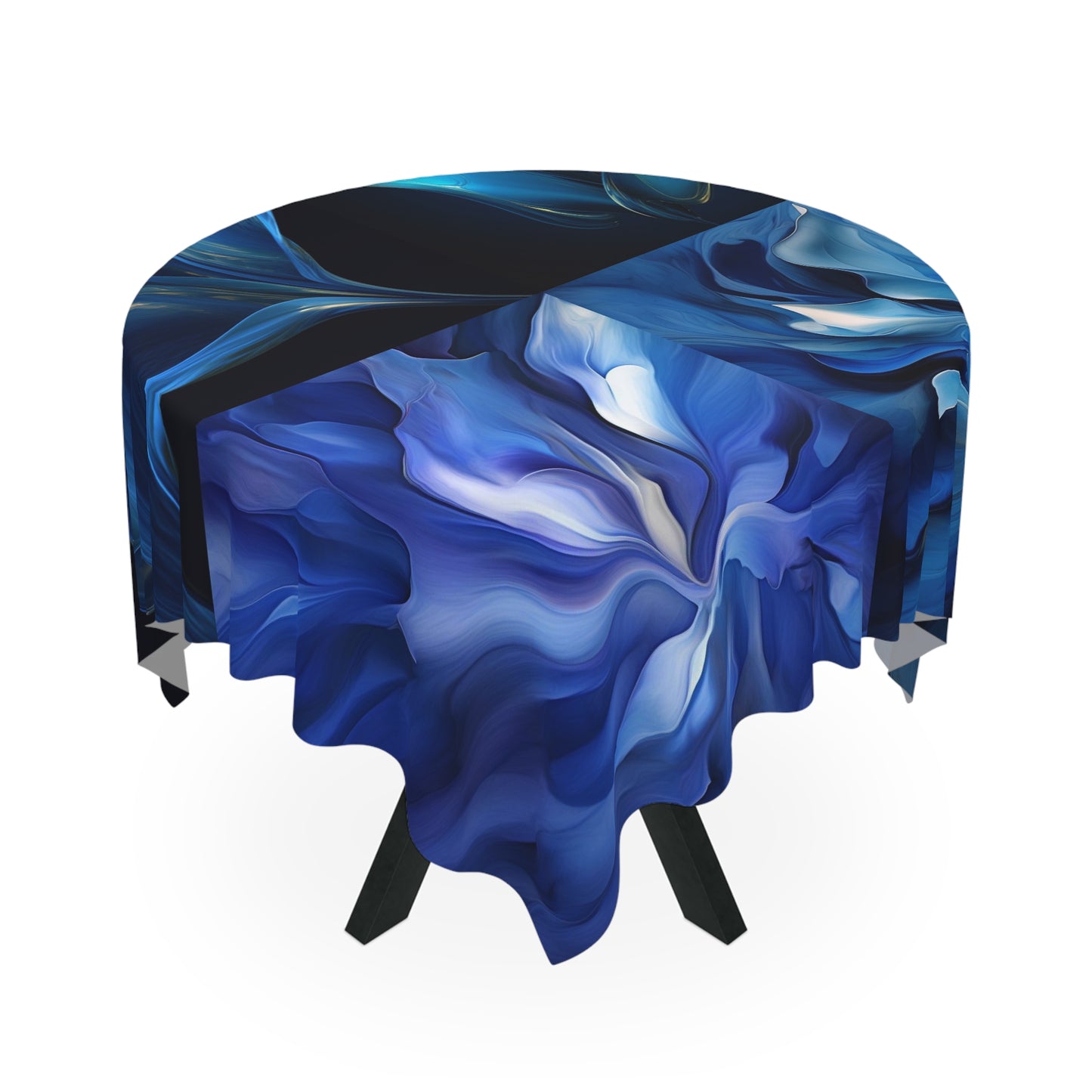 Tablecloth Abstract Blue Tulip 5