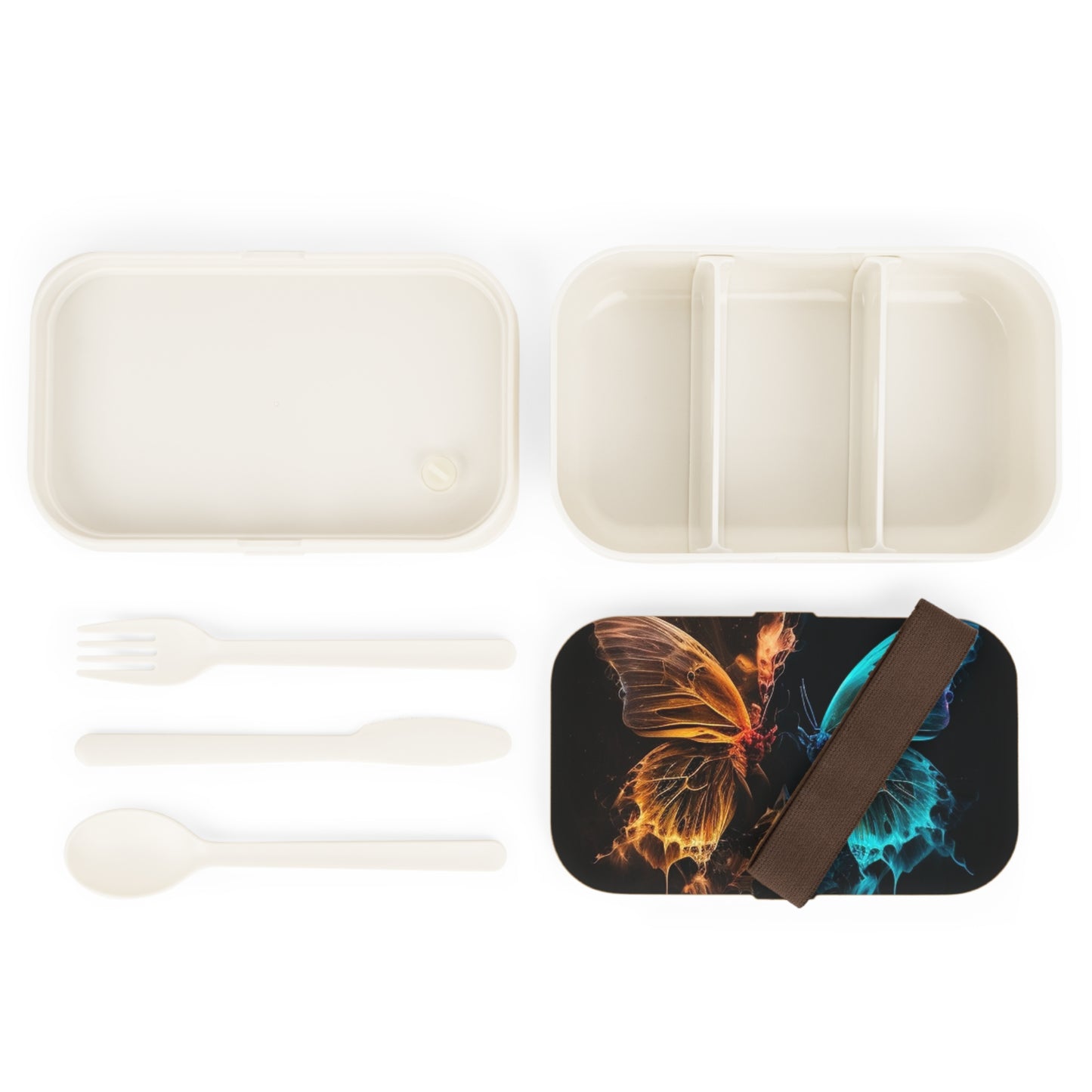 Bento Lunch Box Neon Glo Butterfly 4