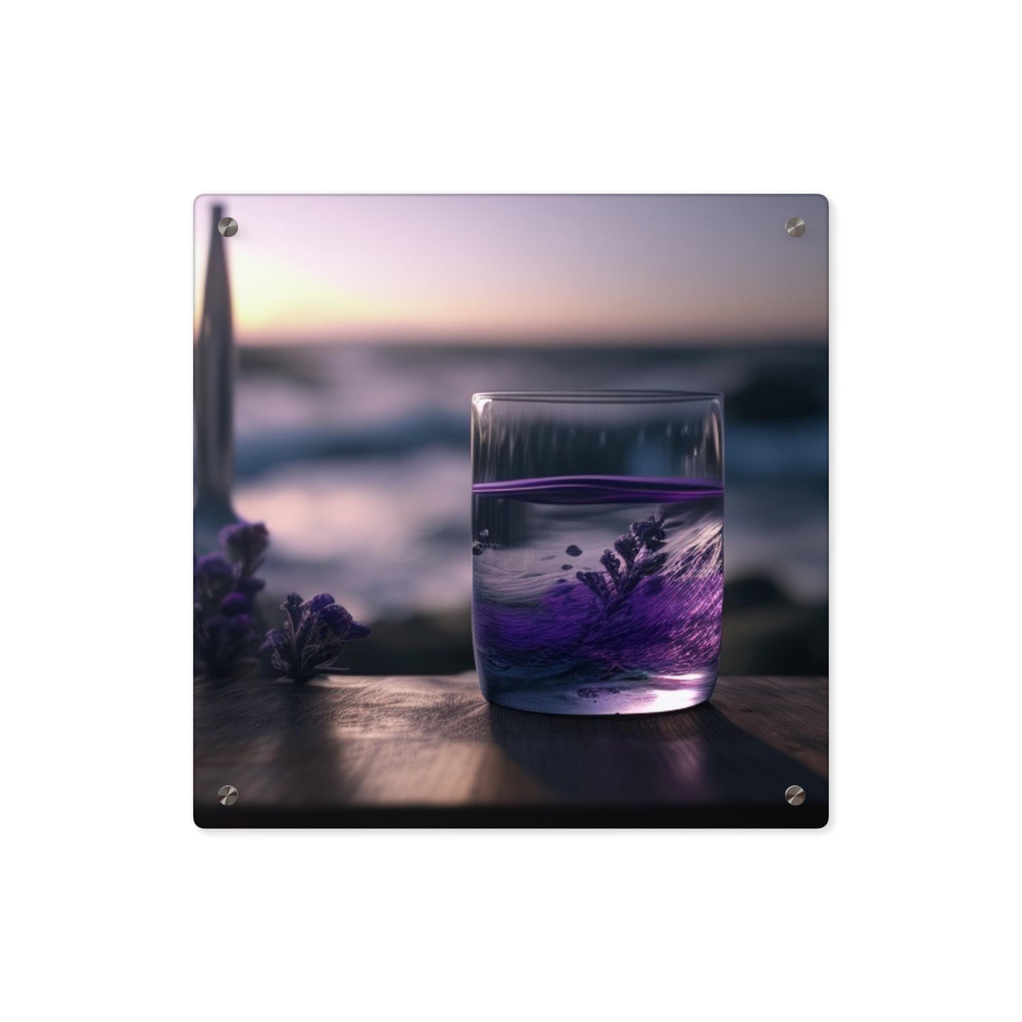 Acrylic Wall Art Panels Lavender in a vase 4