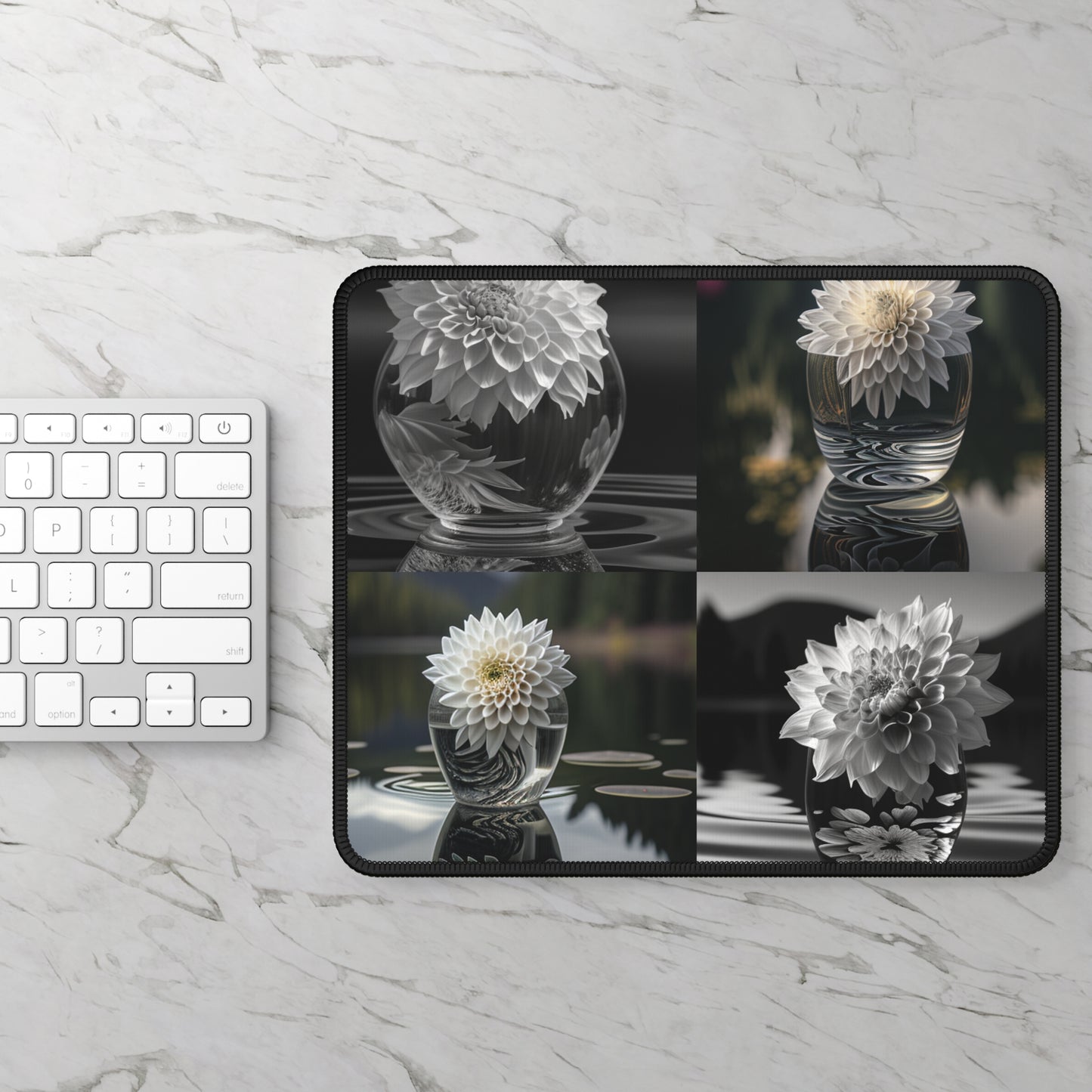 Gaming Mouse Pad  White Dahlia 5