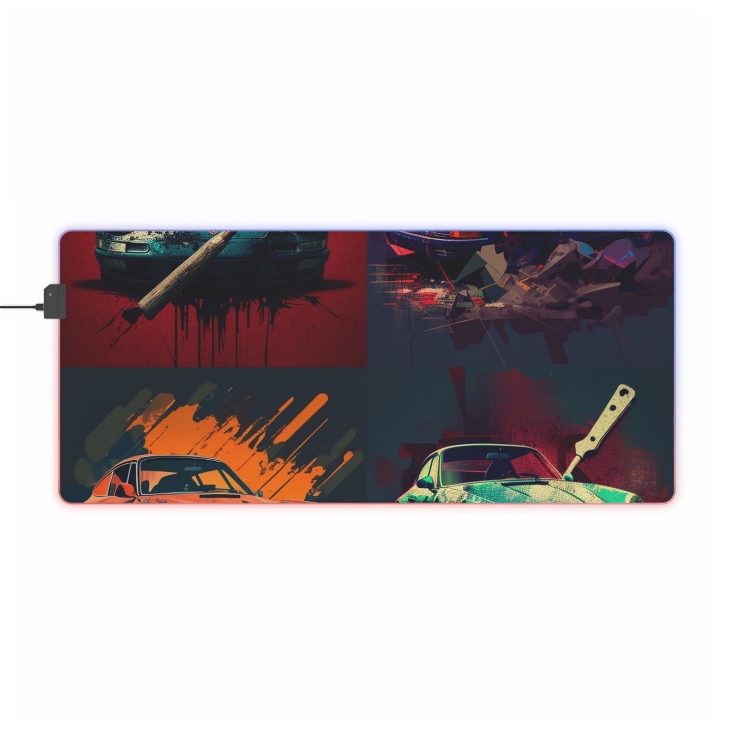 LED Gaming Mouse Pad Porsche Abstract 5