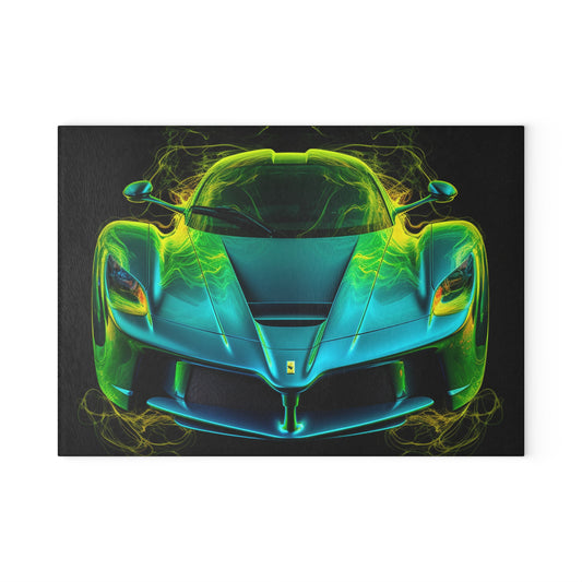 Glass Cutting Board Ferrari Neon 2