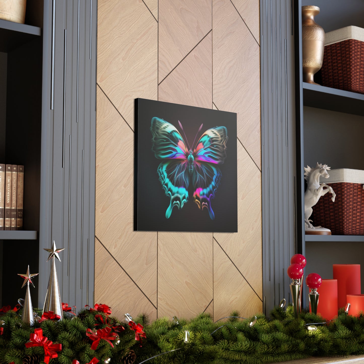 Canvas Gallery Wraps Neon Butterfly Fusion 3