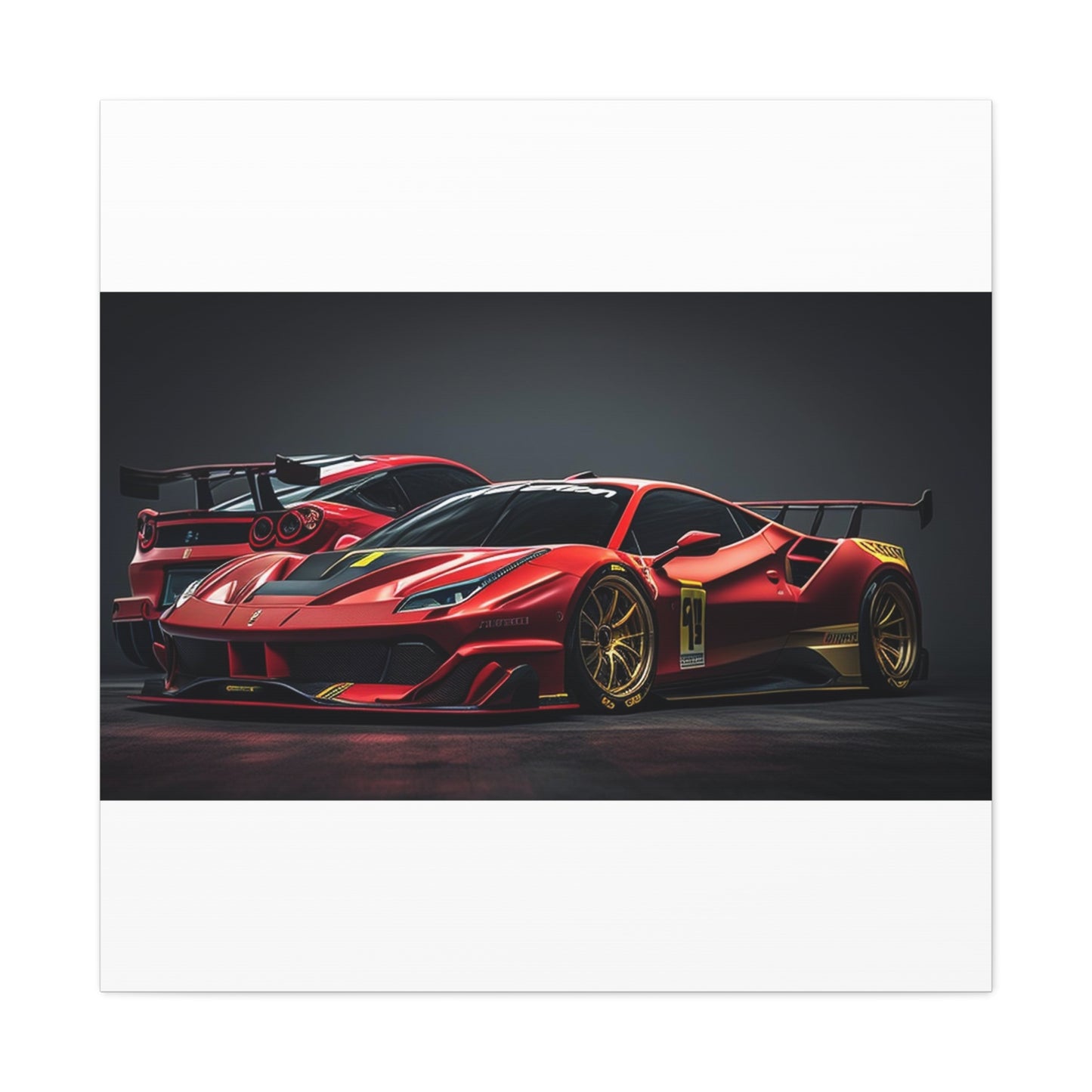 Canvas Gallery Wraps Ferrari Red 3