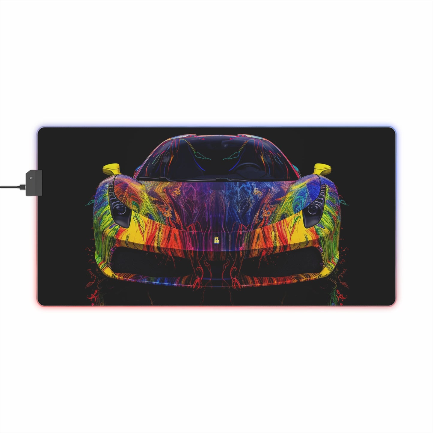 LED Gaming Mouse Pad Ferrari Color 2