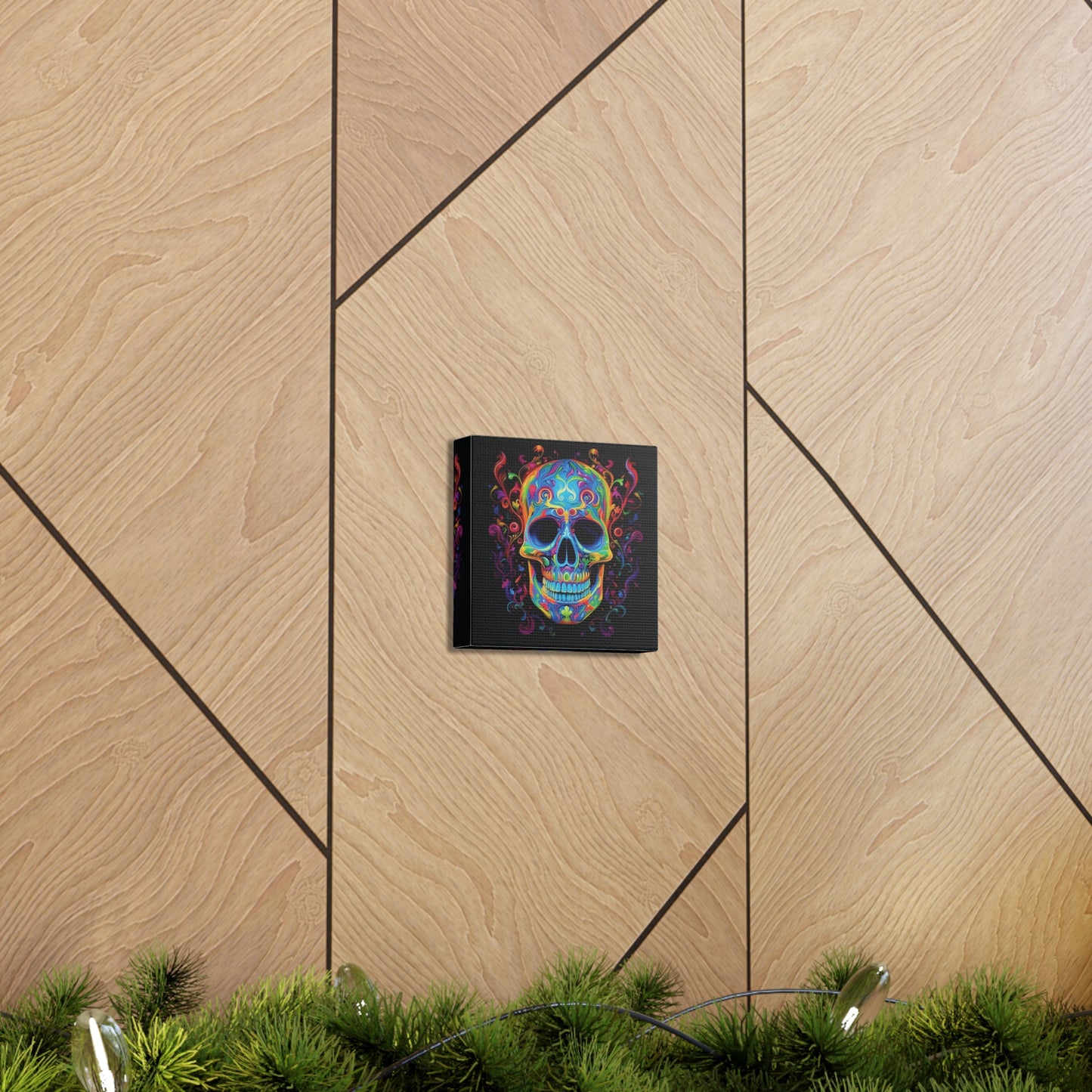 Canvas Gallery Wraps Macro Skull Color 4