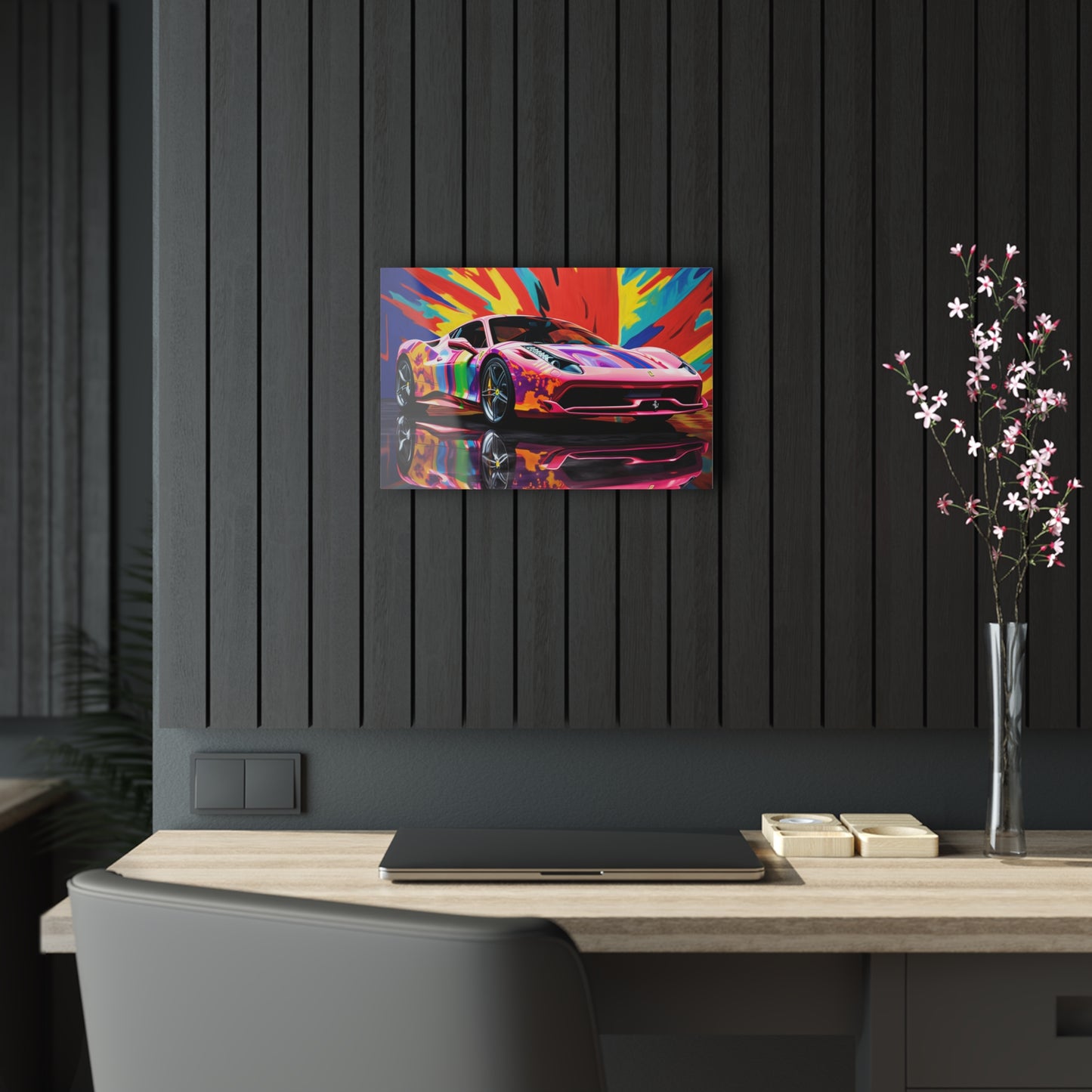 Acrylic Prints Hyper Colorfull Ferrari 3