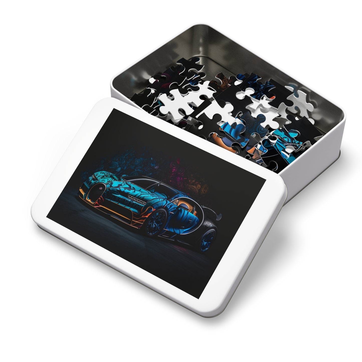Jigsaw Puzzle (30, 110, 252, 500,1000-Piece) Bugatti Blue 3