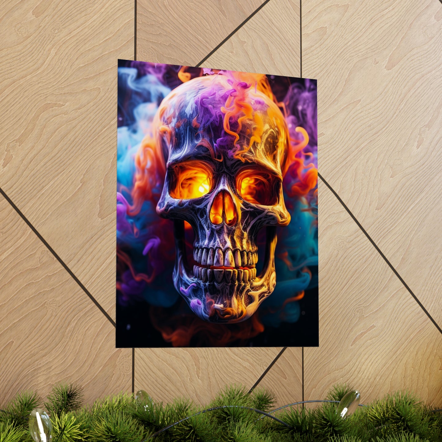 Premium Matte Vertical Posters Macro Skull 2