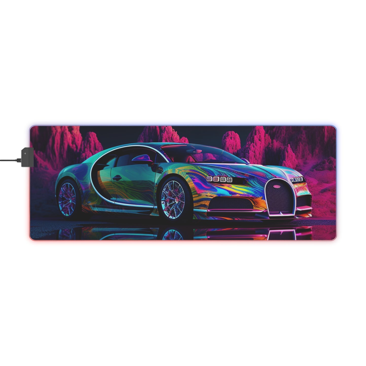 LED Gaming Mouse Pad Florescent Bugatti Flair 2