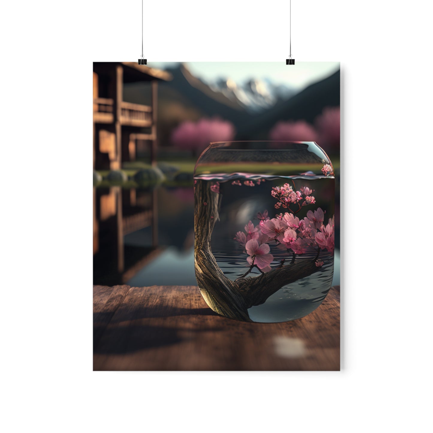 Premium Matte Vertical Posters Cherry Blossom 3