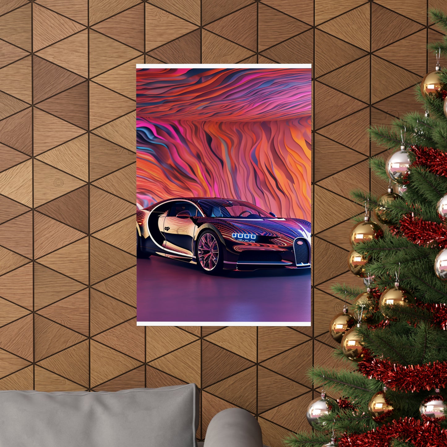 Premium Matte Vertical Posters Bugatti Abstract Flair 4