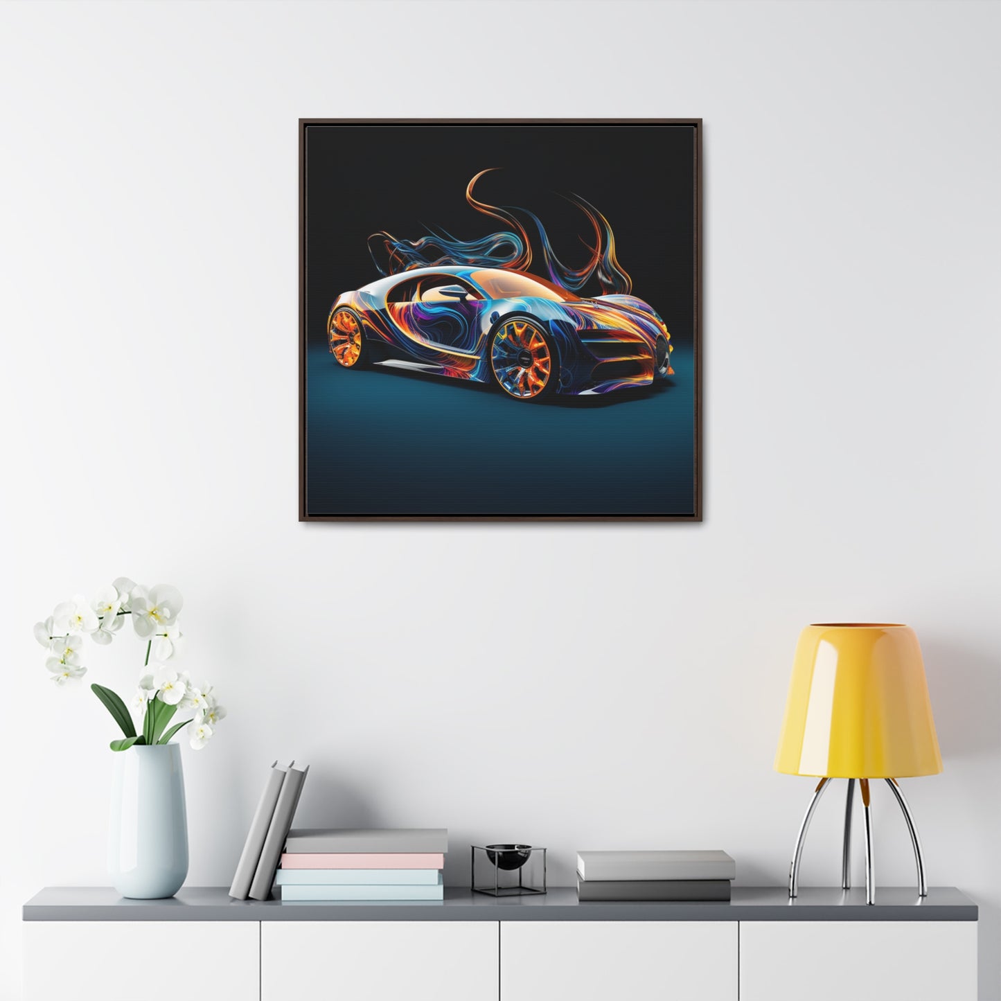 Gallery Canvas Wraps, Square Frame Bugatti Abstract Flair 2