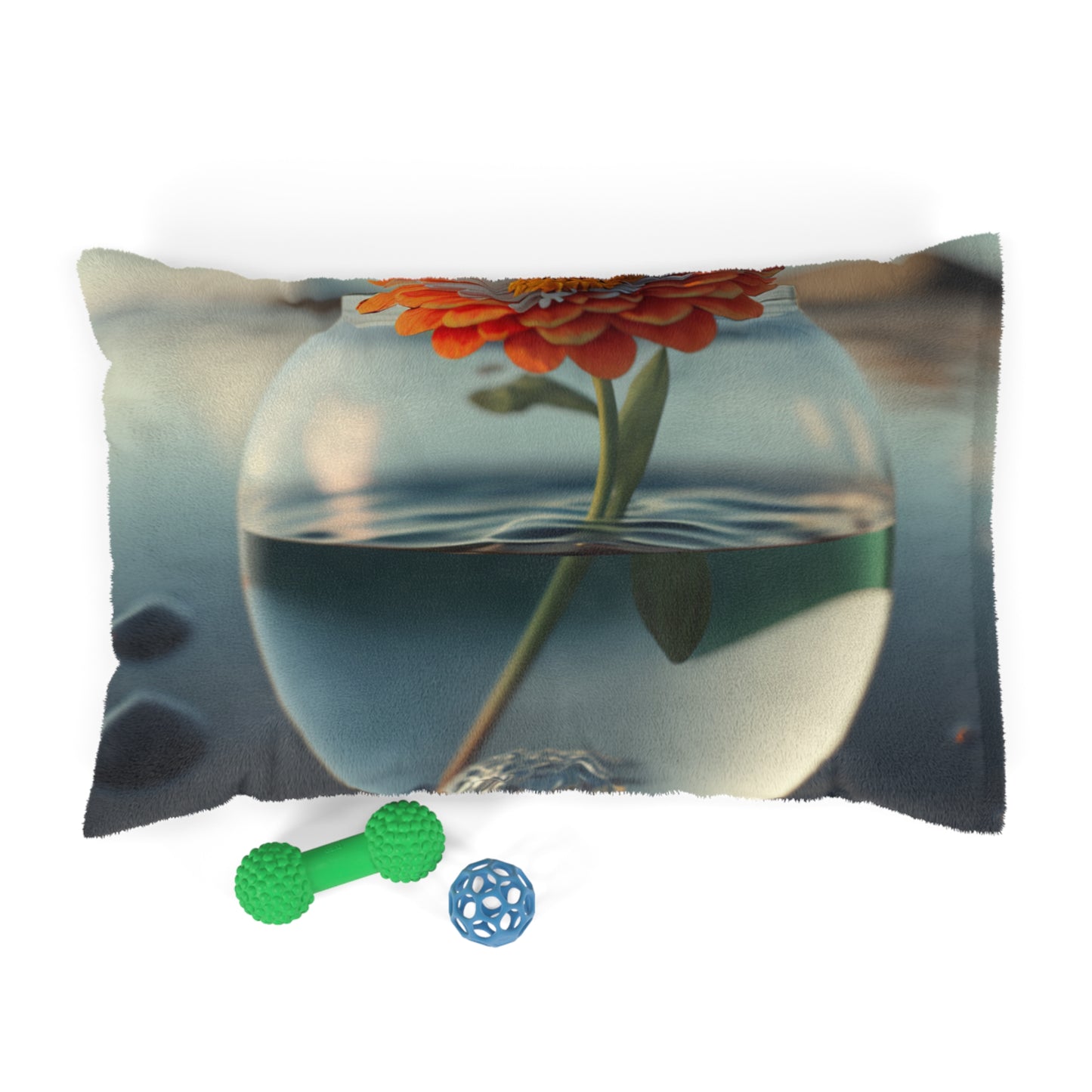 Pet Bed Orange Zinnia 3