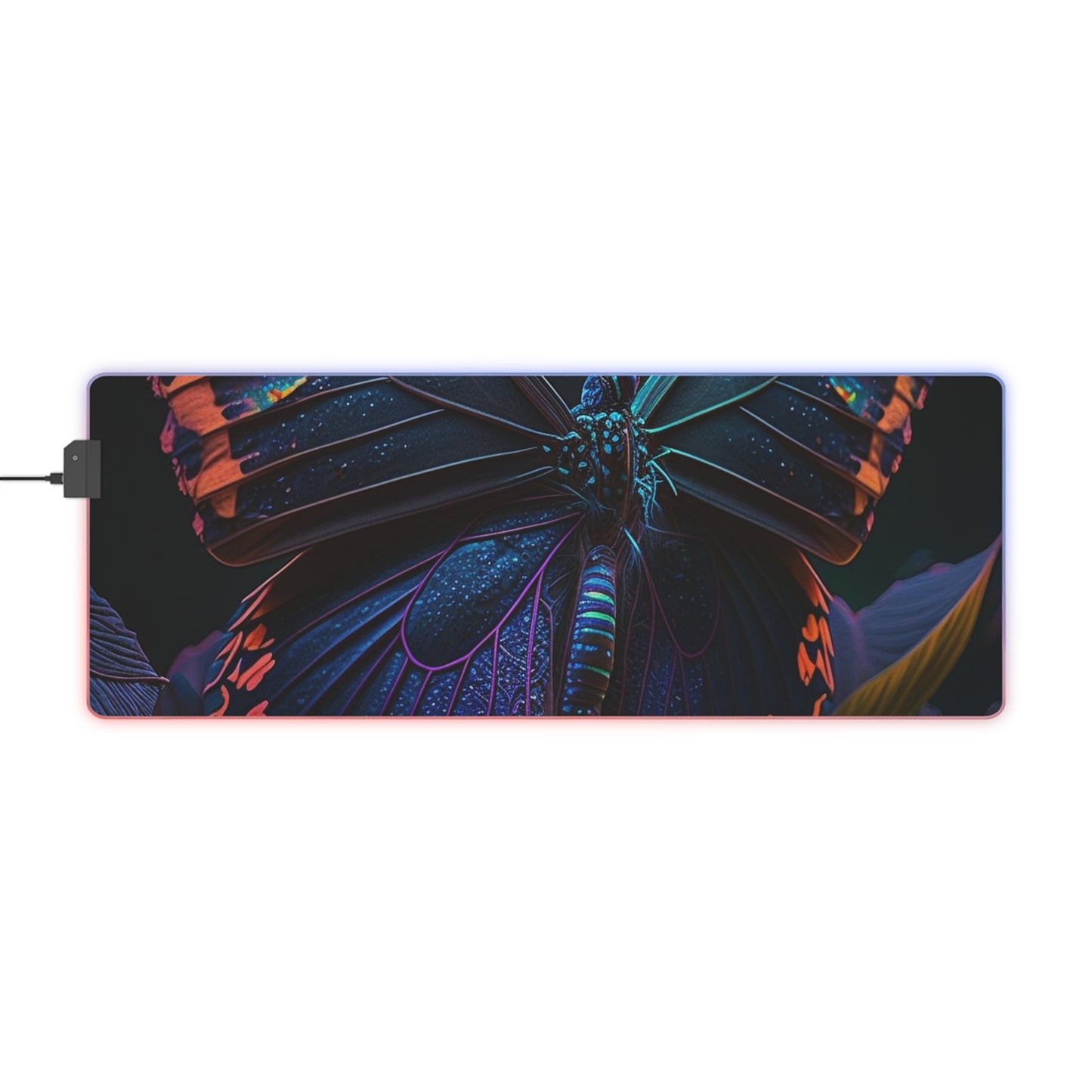 LED Gaming Mouse Pad Hue Neon Butterfly 3