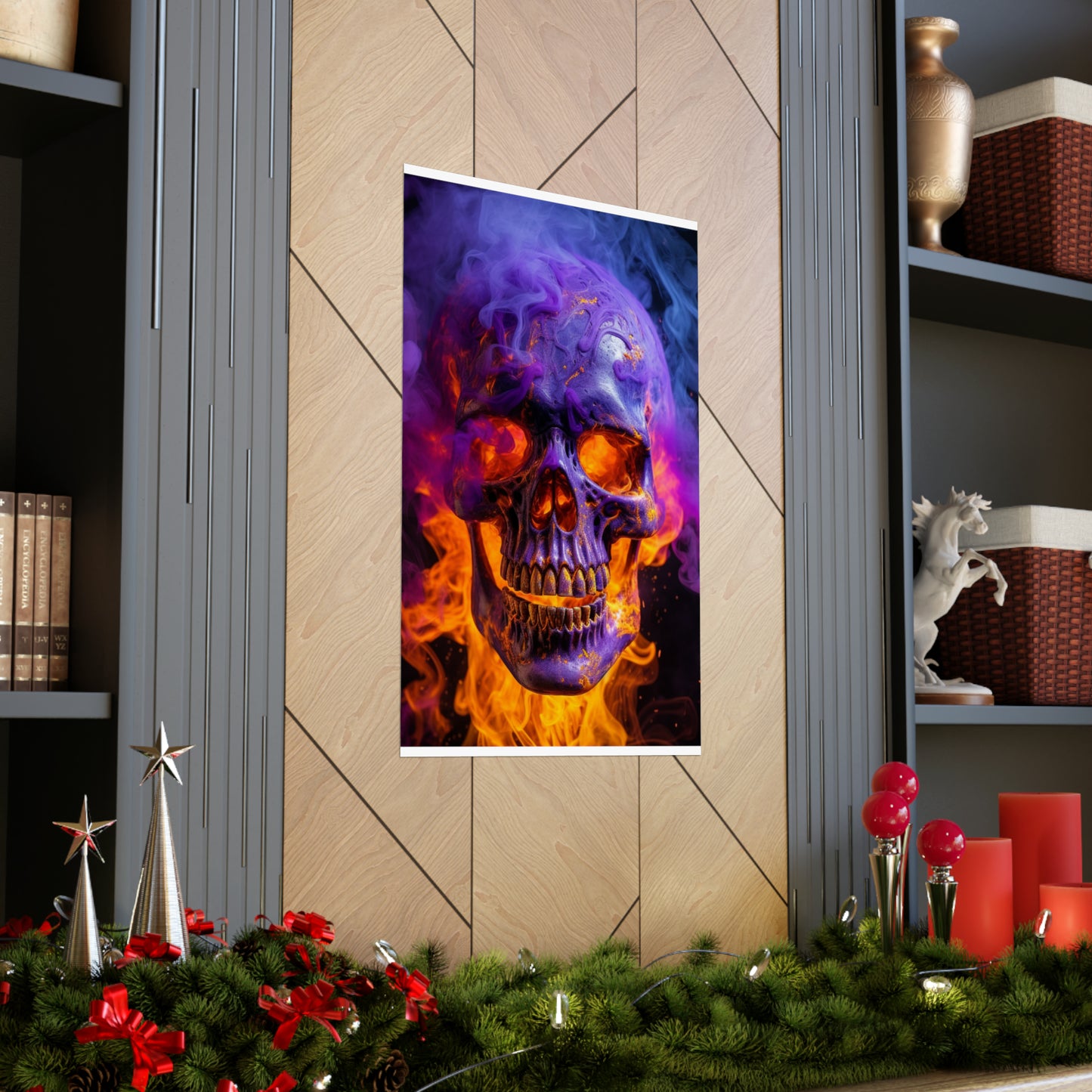 Premium Matte Vertical Posters Macro Skull 1