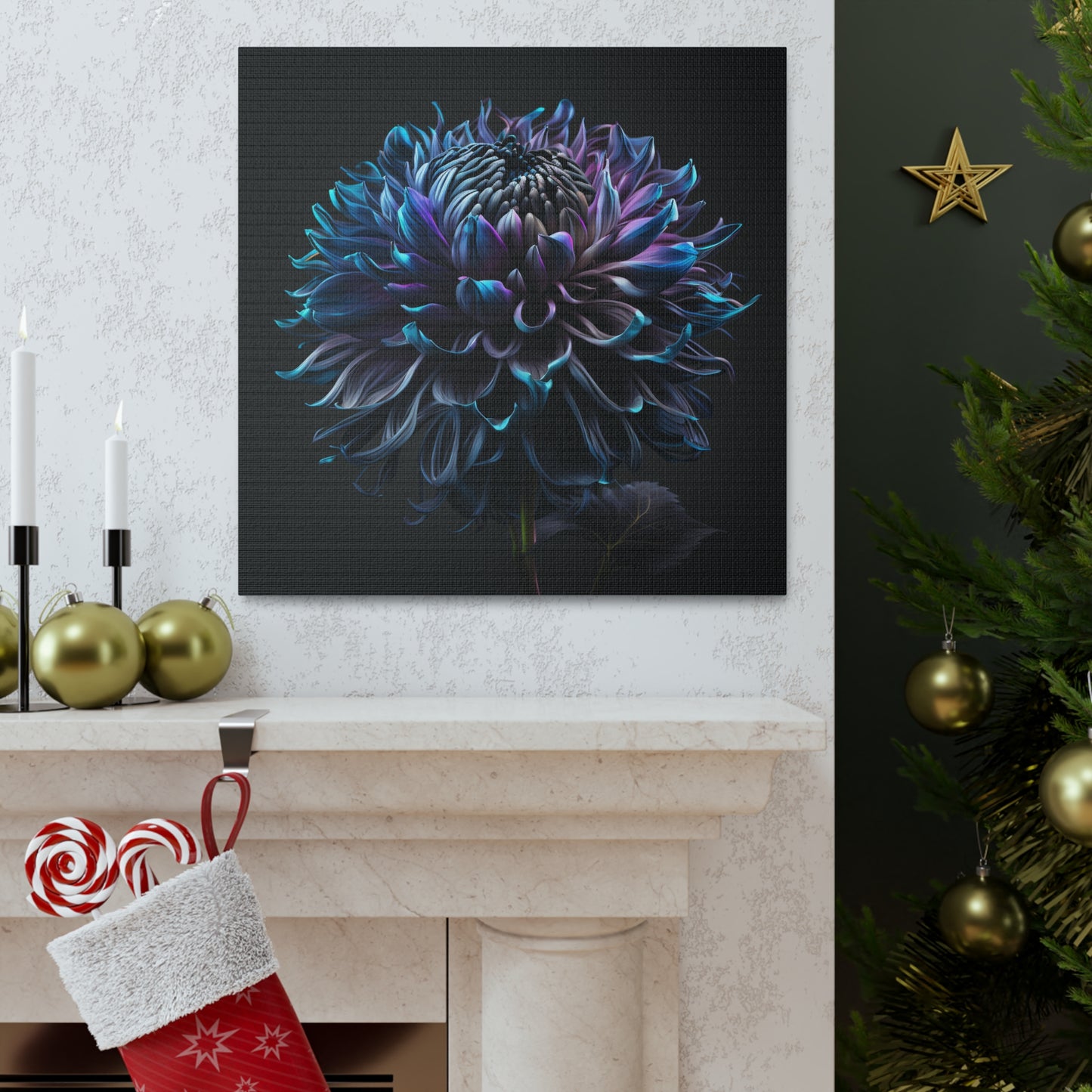 Canvas Gallery Wraps Dahlia Purple 3