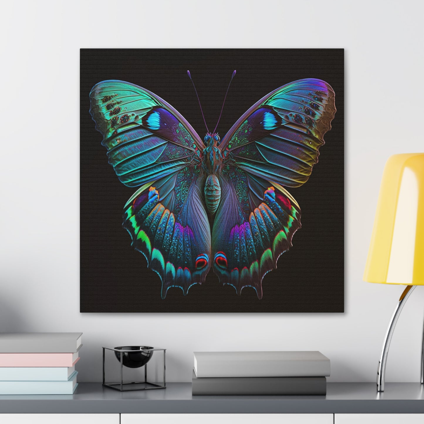 Canvas Gallery Wraps Hue Neon Butterfly 4