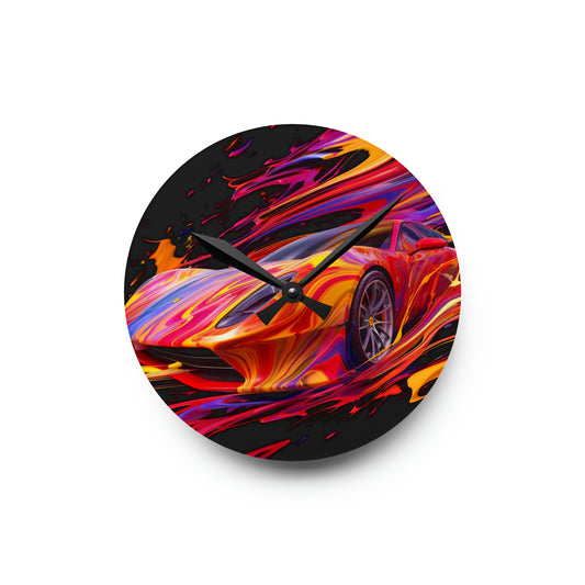 Acrylic Wall Clock Ferrari Water Fusion 2