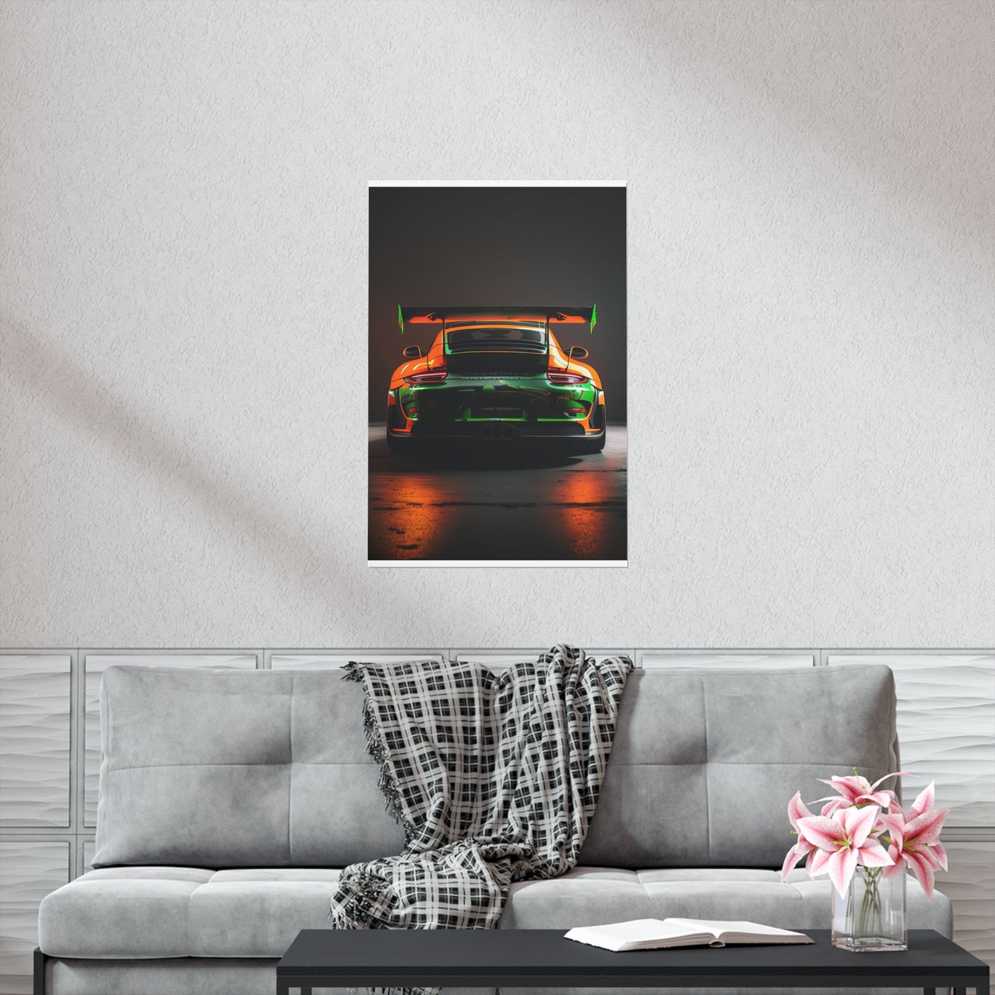 Premium Matte Vertical Posters Porsche Color 3