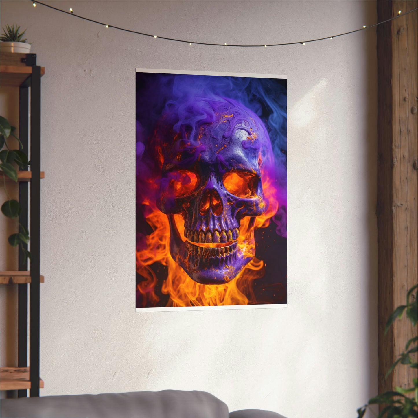 Premium Matte Vertical Posters Macro Skull 1