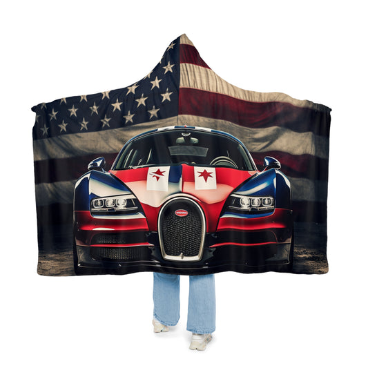 Snuggle Hooded Blanket Bugatti American Flag 3