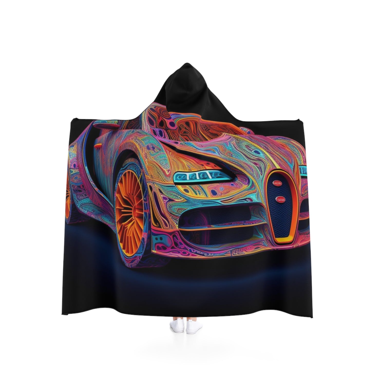 Hooded Blanket Bugatti Abstract Concept 1