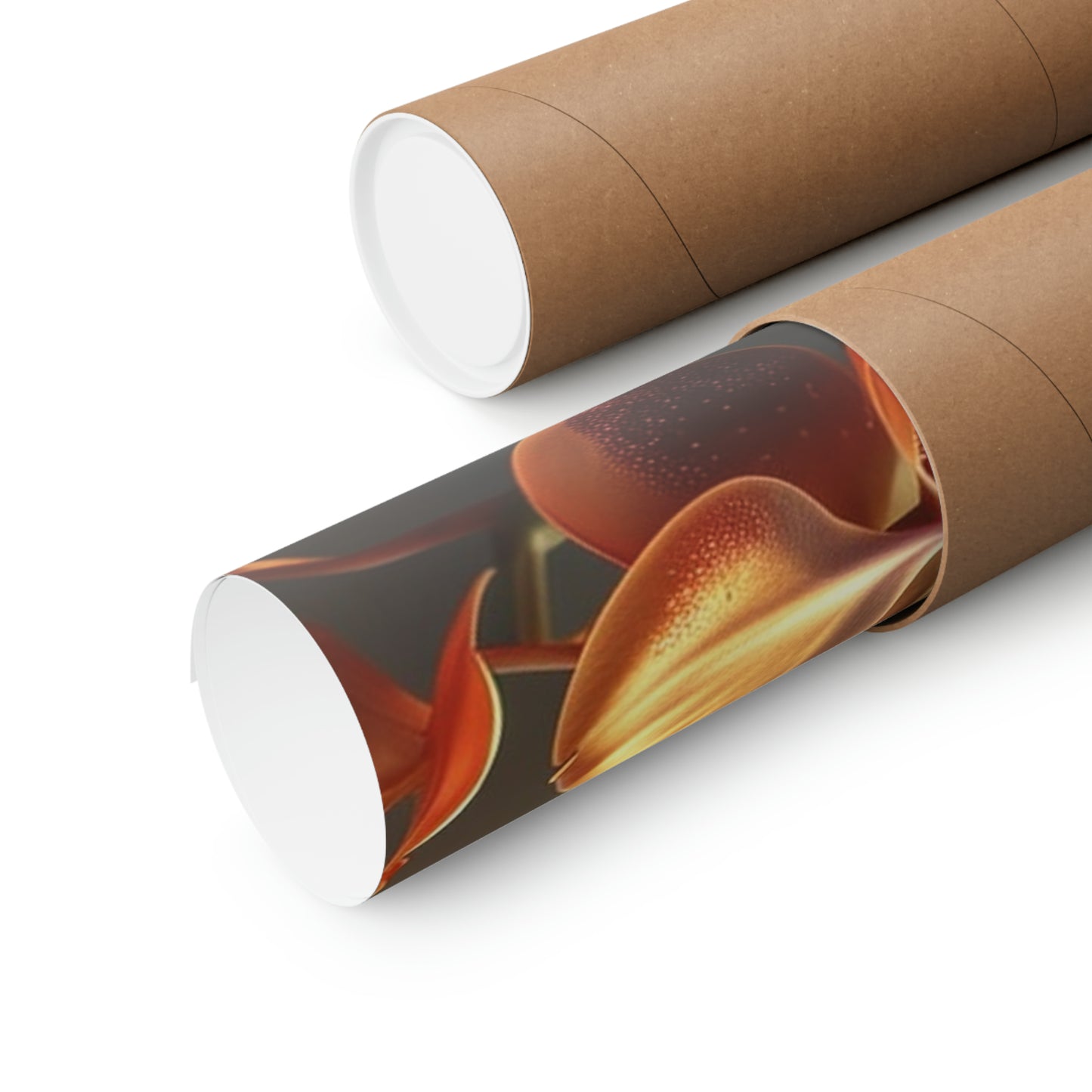 Premium Matte Vertical Posters Orange Orchid 1