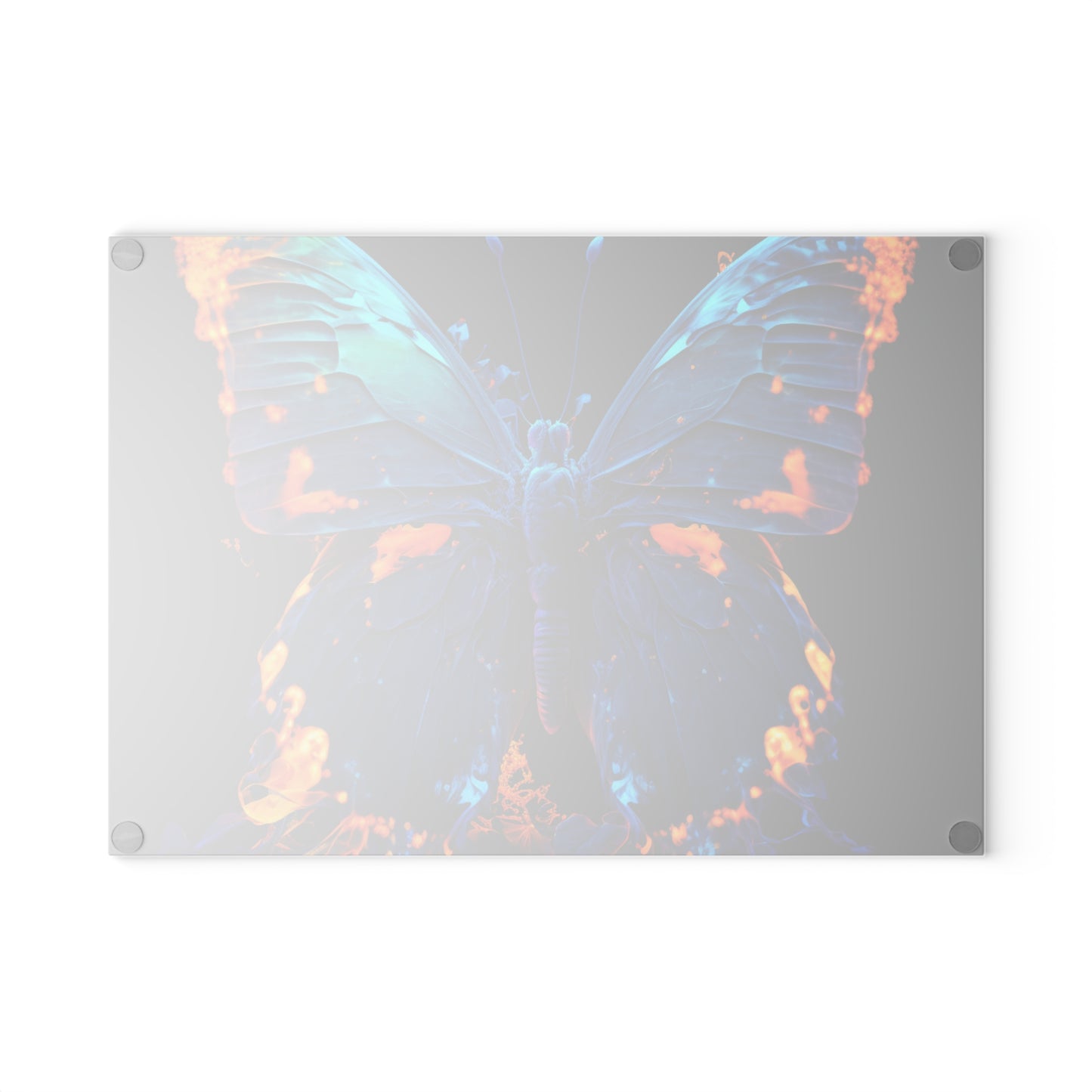 Glass Cutting Board Thermal Butterfly 3