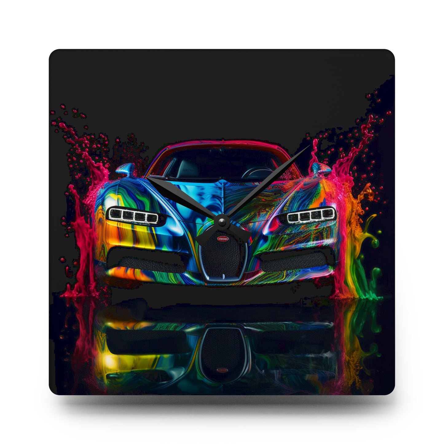 Acrylic Wall Clock Bugatti Water 4